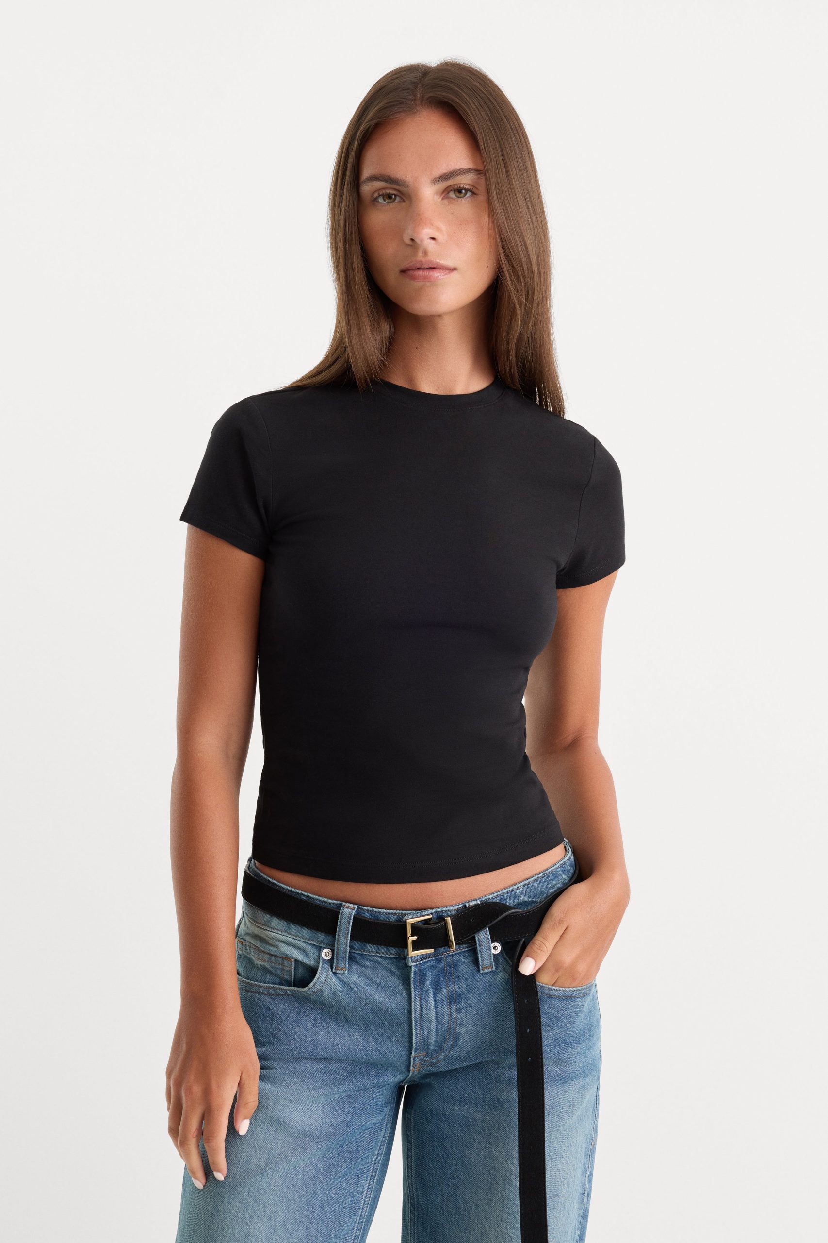 THE BABY TEE | BLACK BLACK001 / 5XL