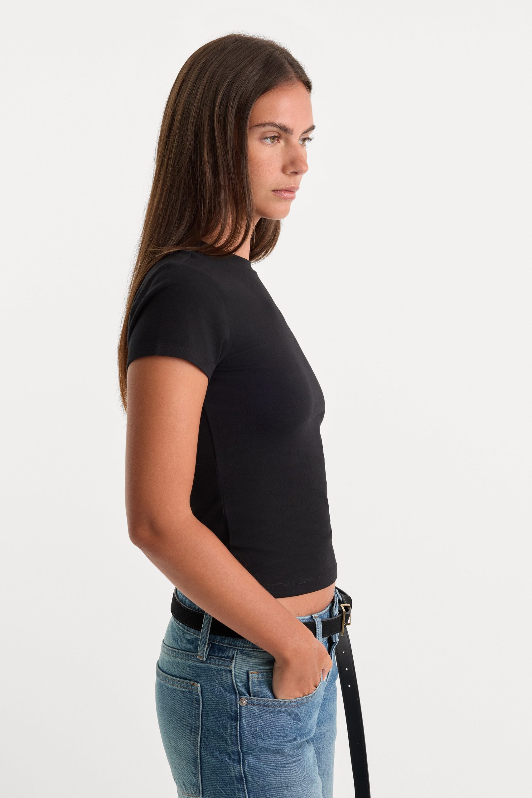 THE BABY TEE | BLACK