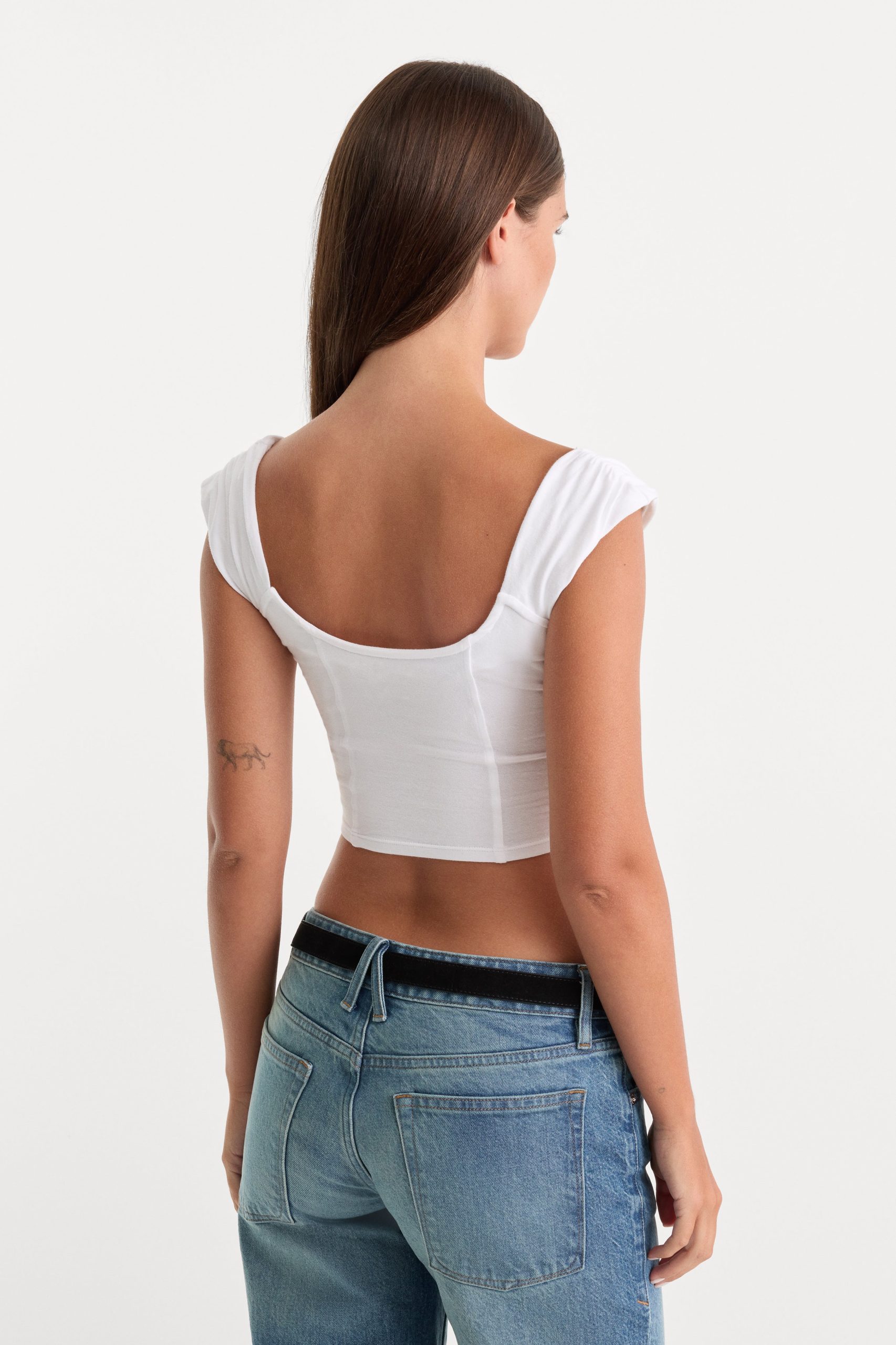 DOLLY SUPER STRETCH CORSET TOP | WHITE001
