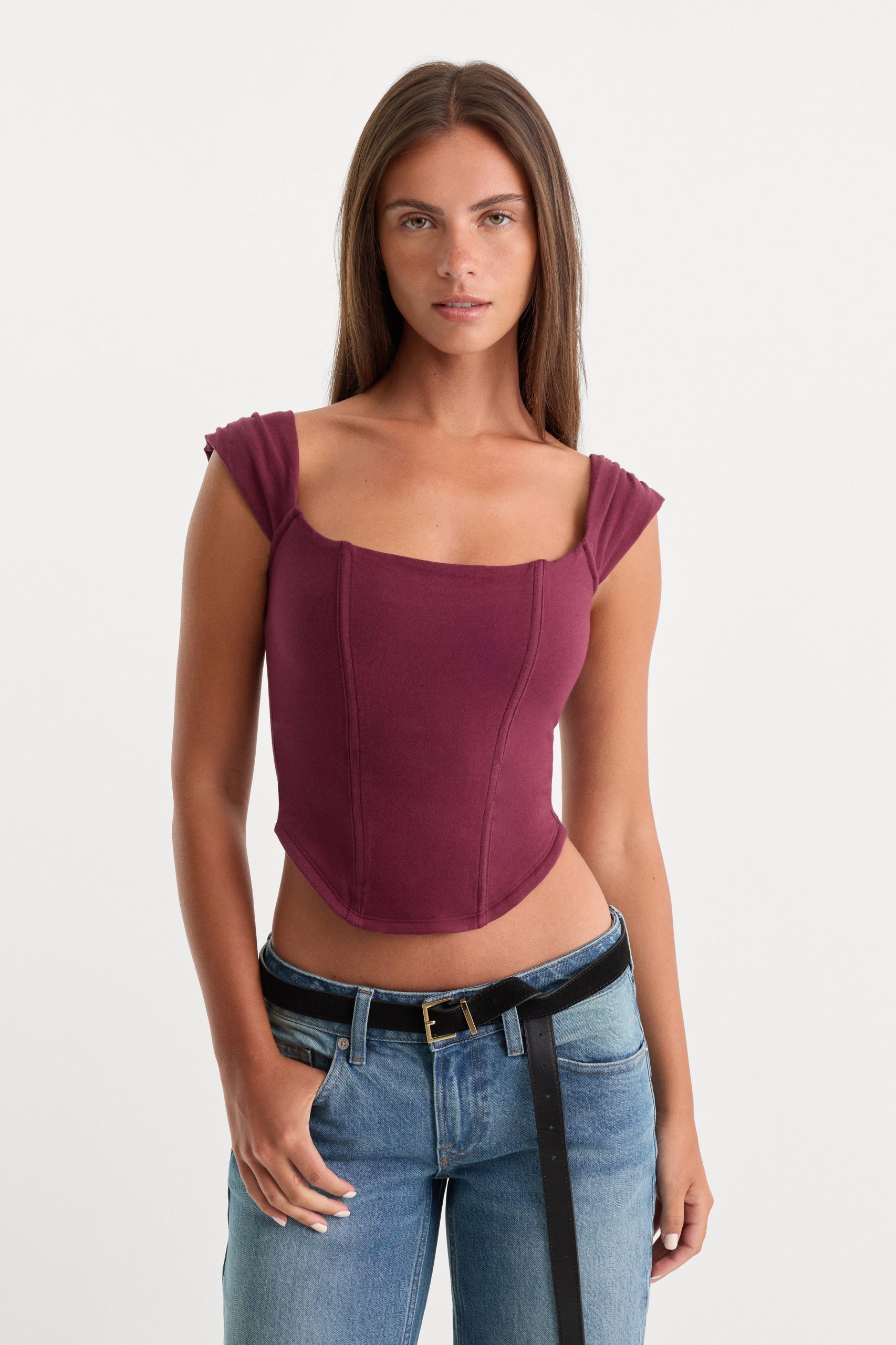 DOLLY SUPER STRETCH CORSET TOP | FIG007 FIG007 / 5XL