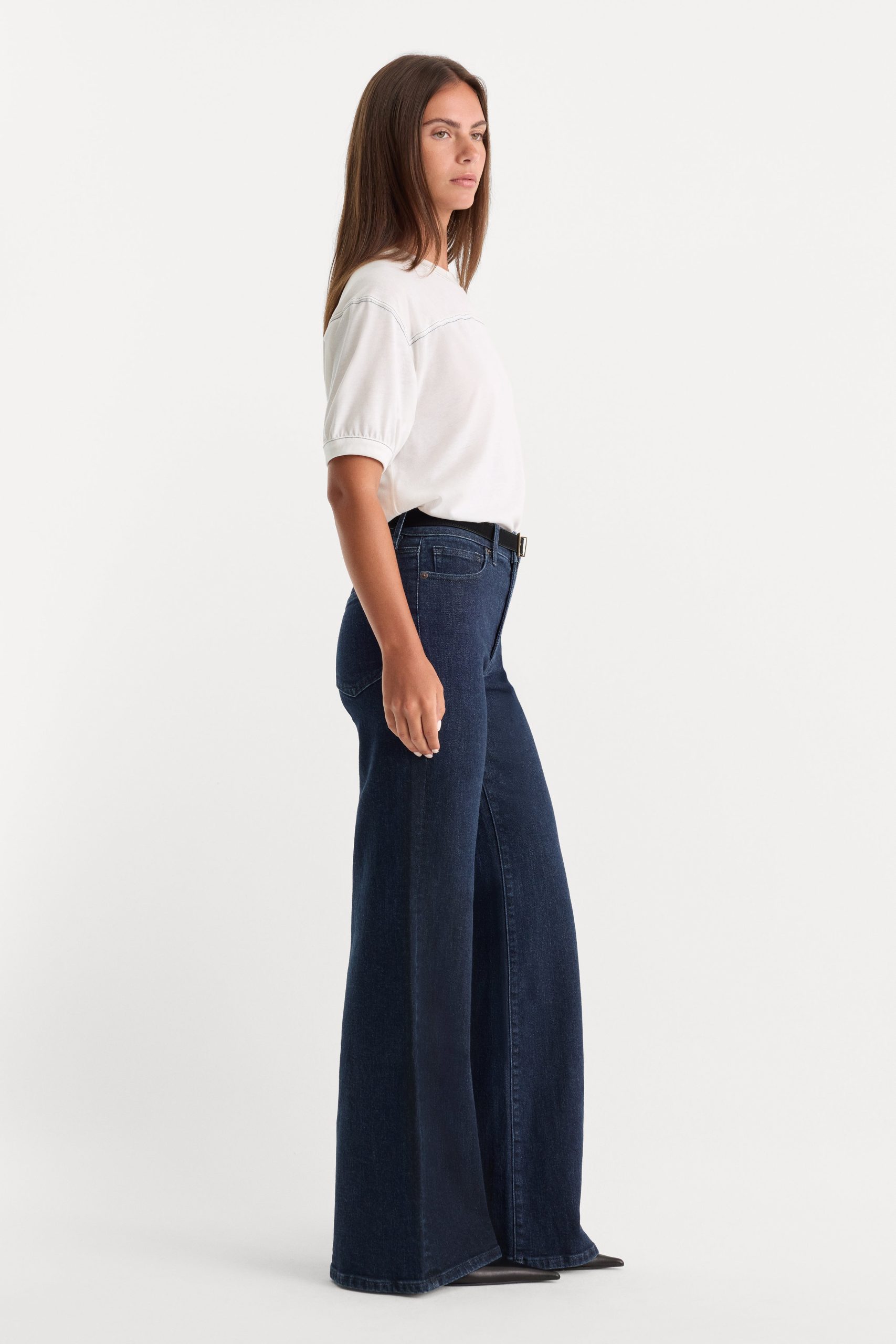 GOOD WAIST PALAZZO JEANS | INDIGO1153