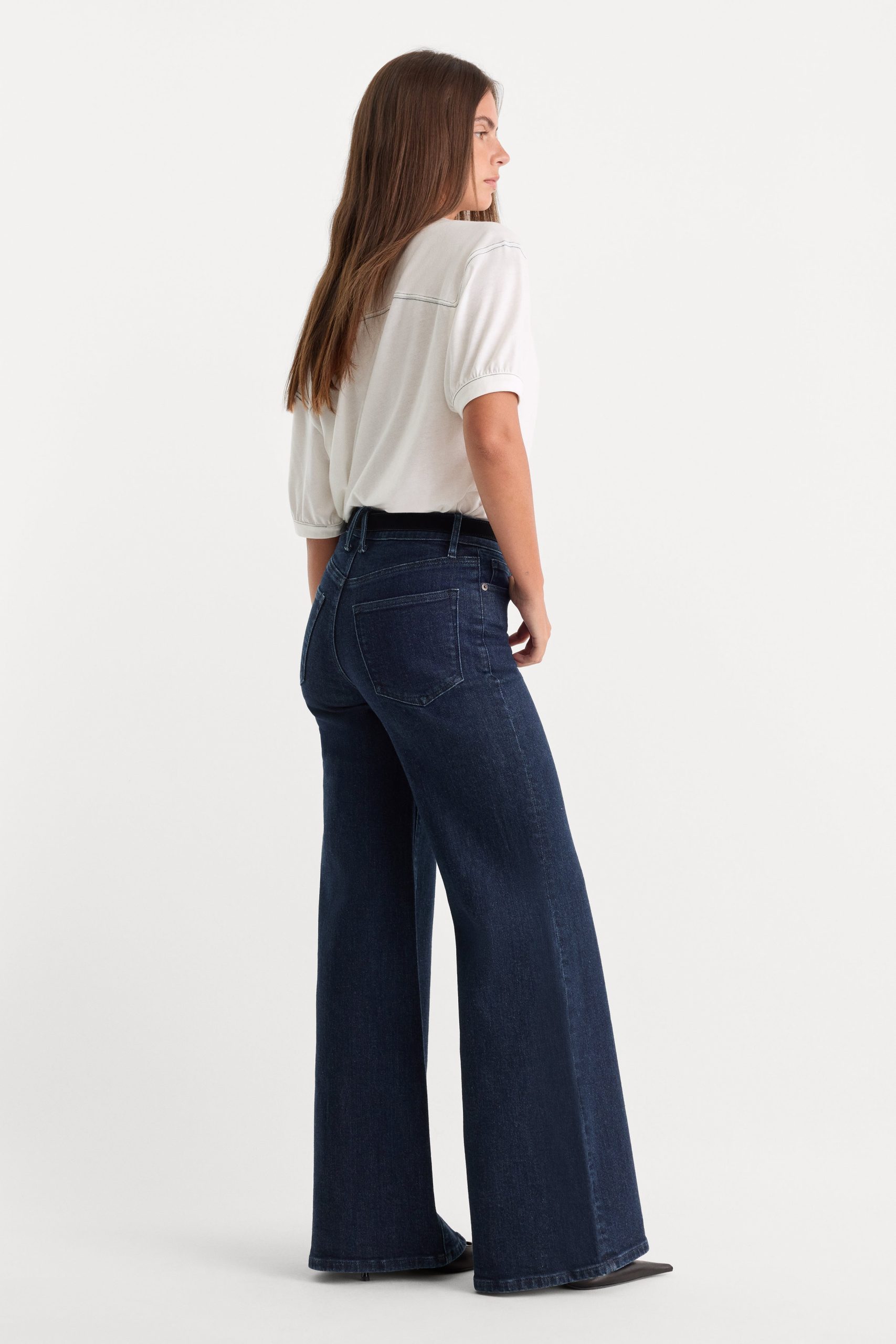 GOOD WAIST PALAZZO JEANS | INDIGO1153