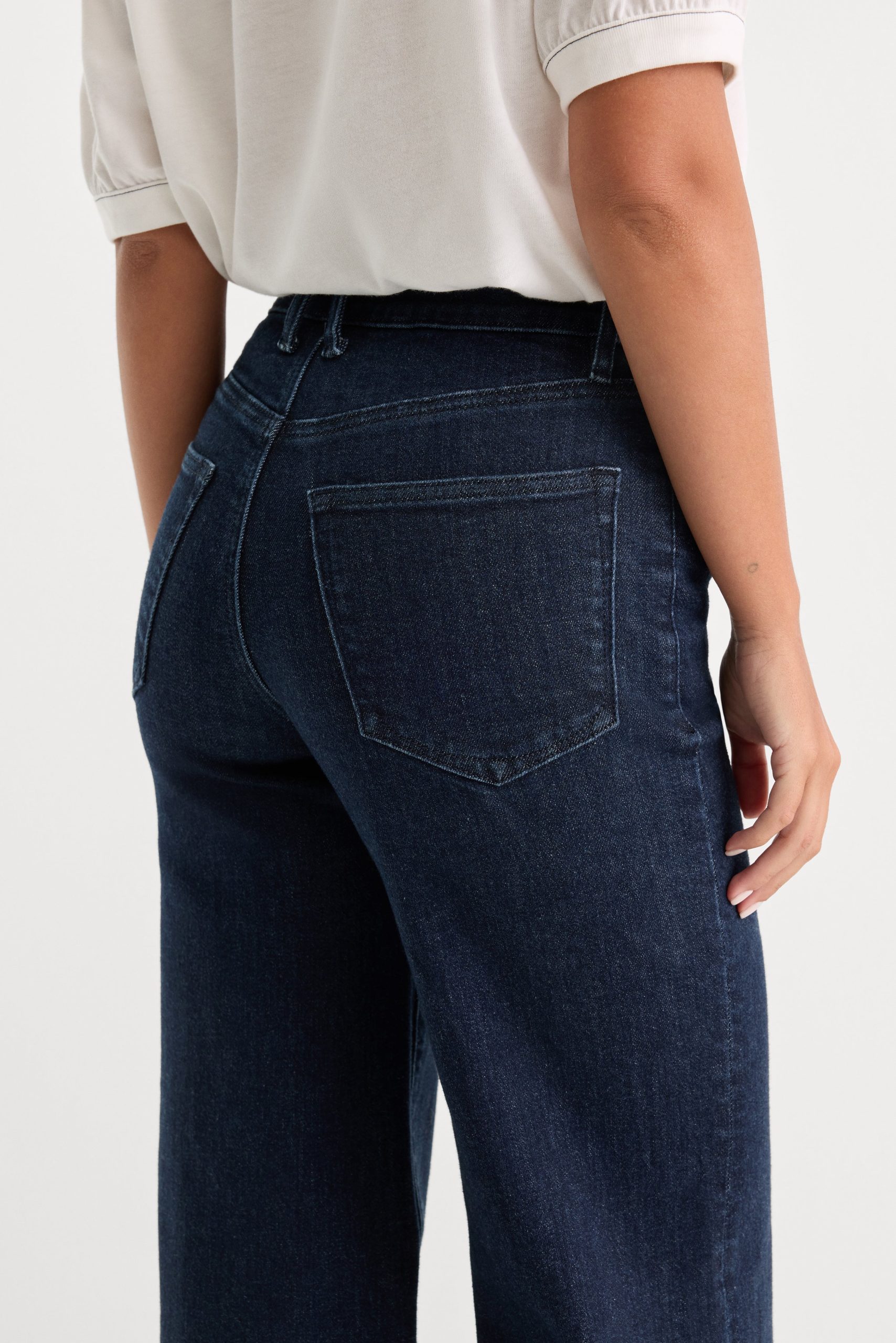 GOOD WAIST PALAZZO JEANS | INDIGO1153