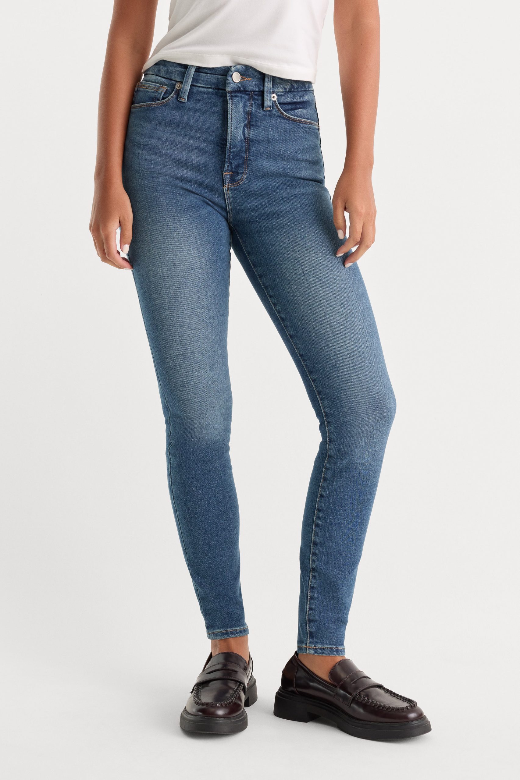 GOOD WAIST SKINNY COMPRESSION JEANS | INDIGO312