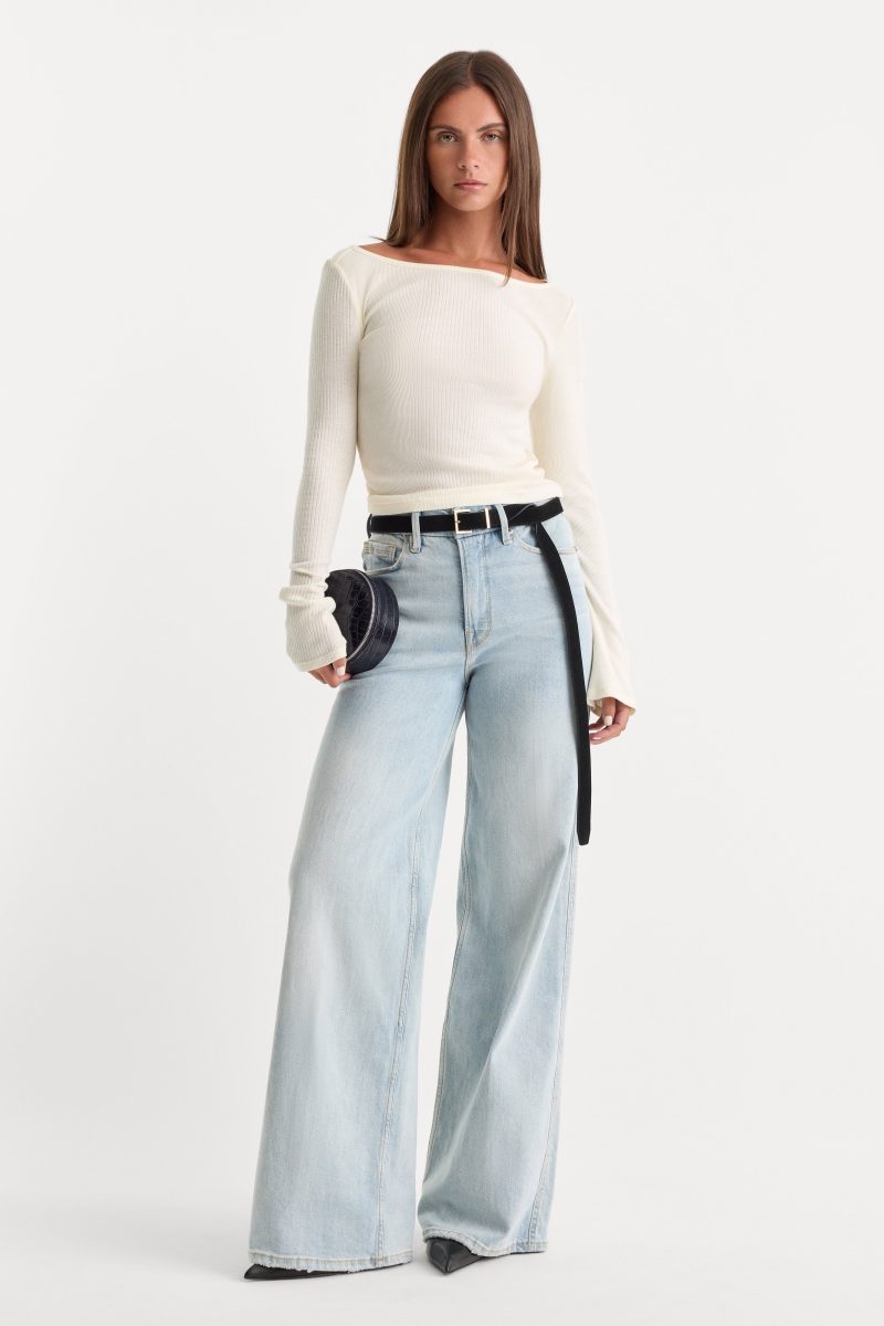 GOOD SKATE WIDE LEG JEANS