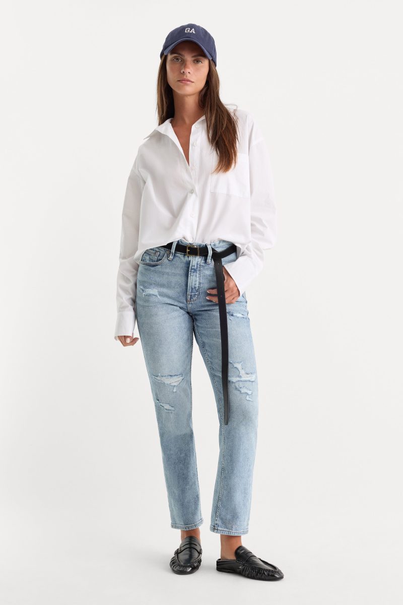 GOOD ICON STRAIGHT ANKLE JEANS