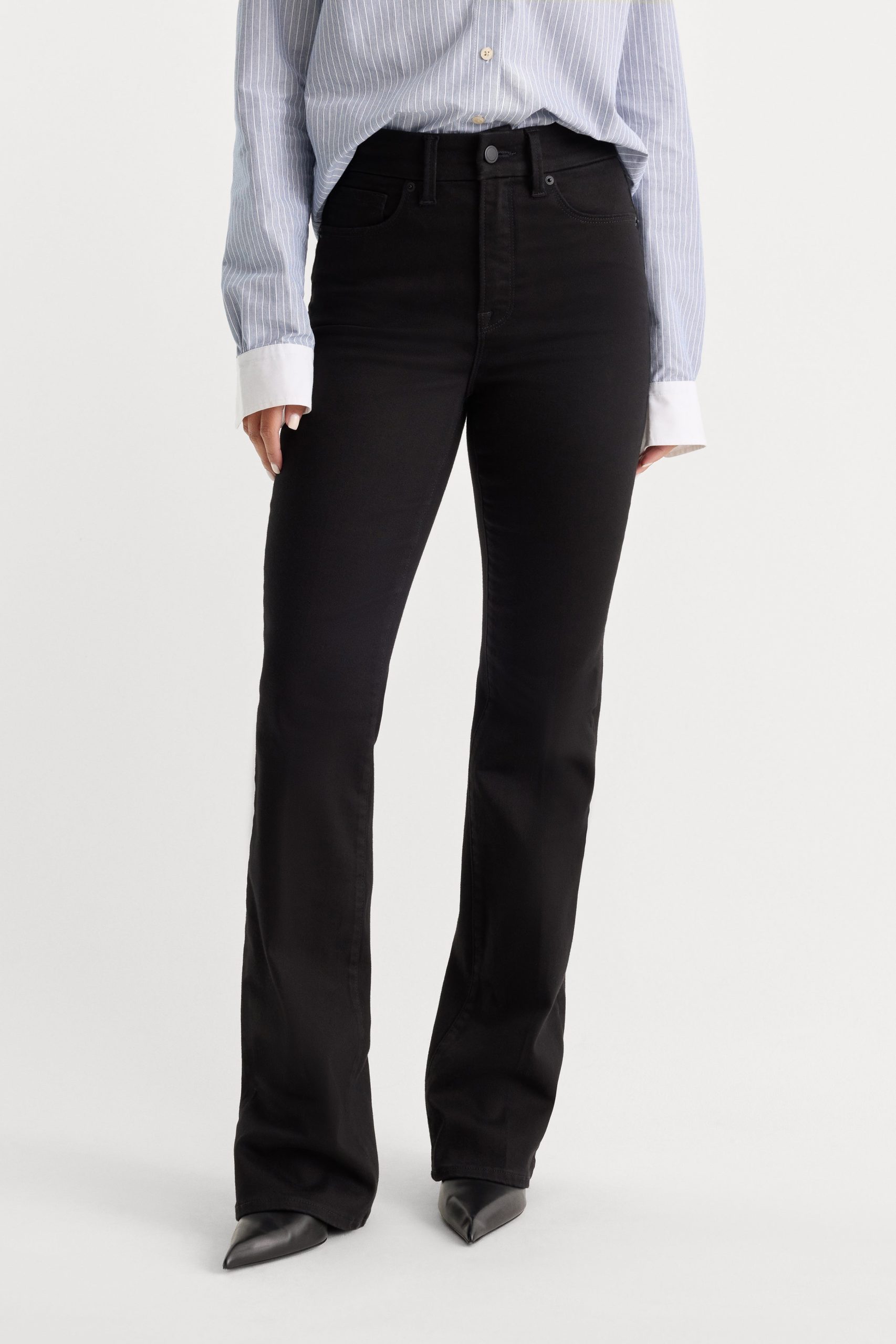 NEVER FADE GOOD CLASSIC SLIM BOOTCUT JEANS | BLACK
