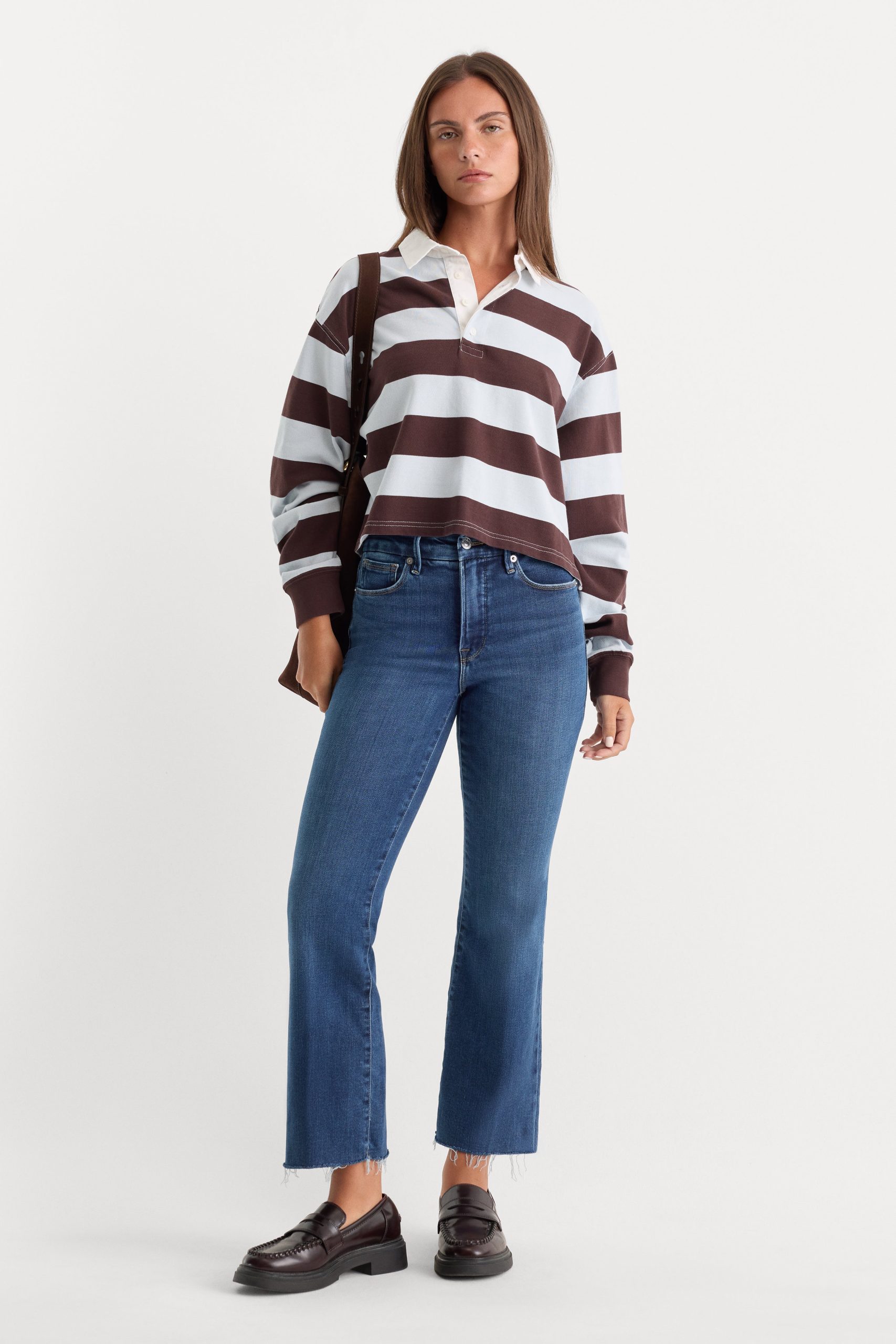 SOFT TECH GOOD LEGS CROPPED MINI BOOT JEANS|INDIGO818 INDIGO818 / 32 Plus