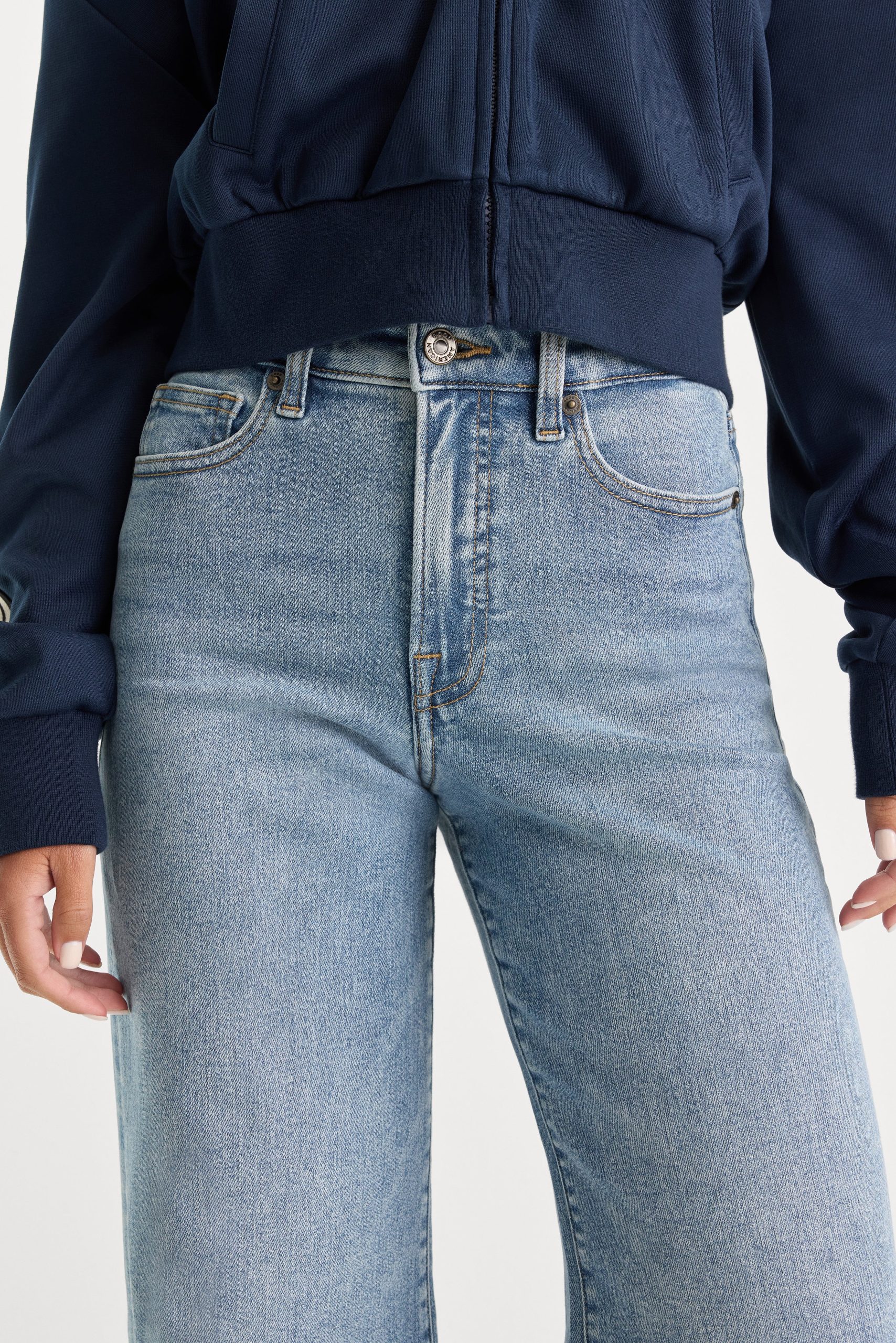 GOOD WAIST PALAZZO JEANS | INDIGO1154
