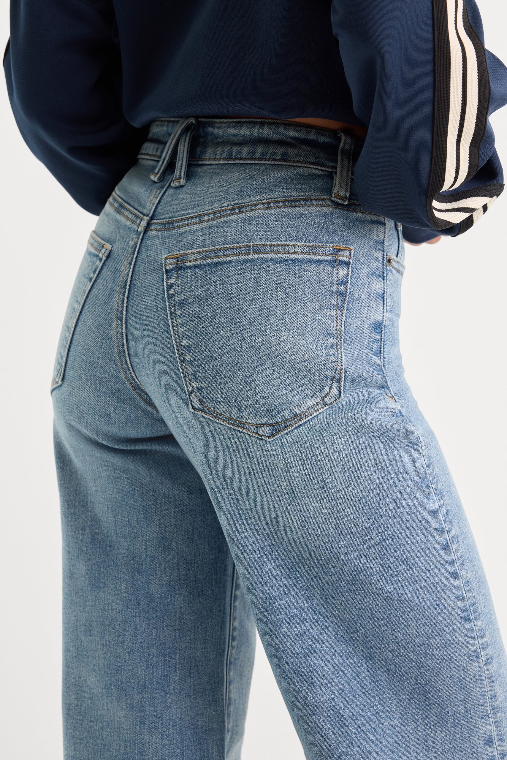GOOD WAIST PALAZZO JEANS | INDIGO1154