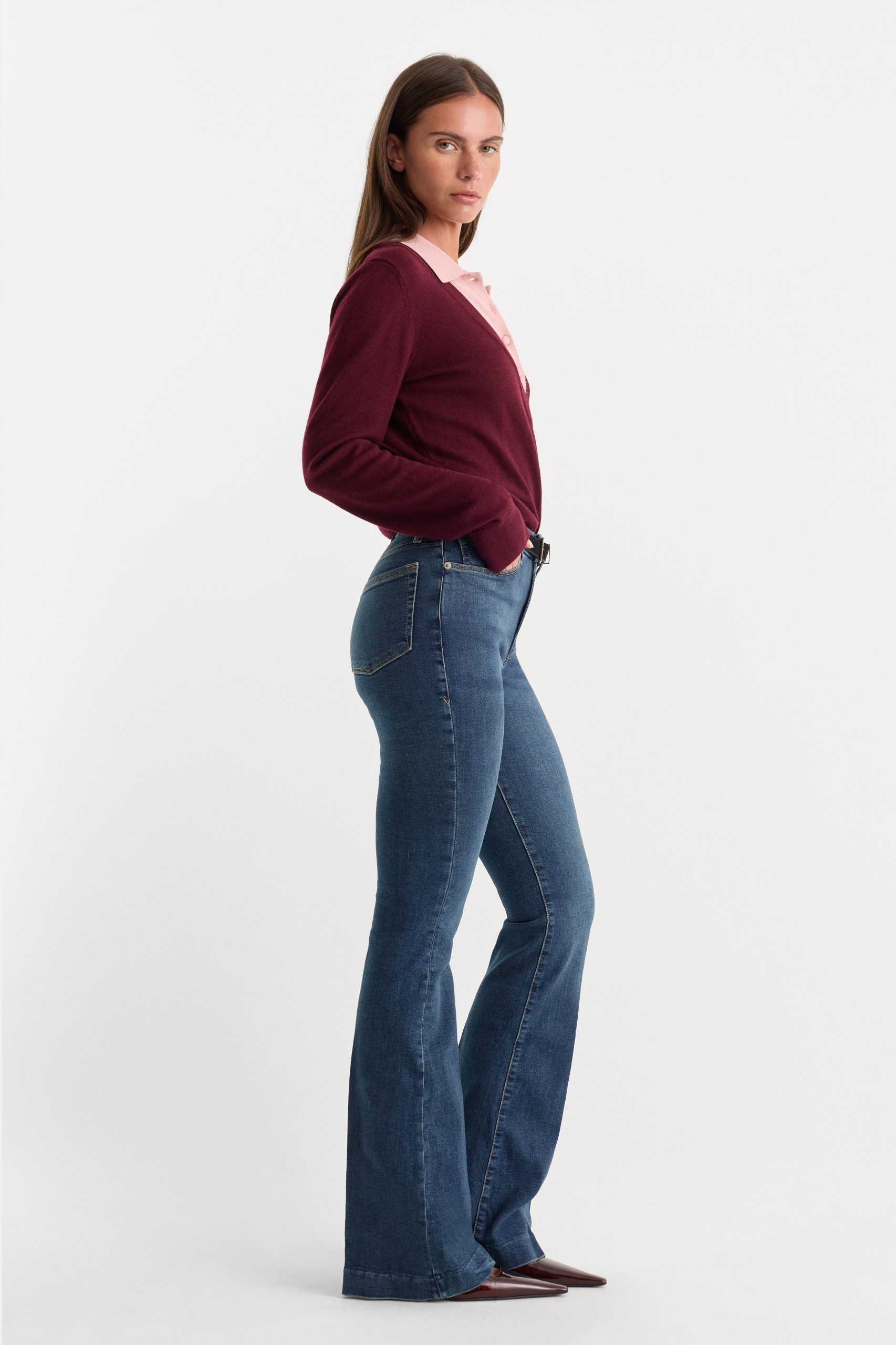 GOOD LEGS FLARE JEANS | BLUE004