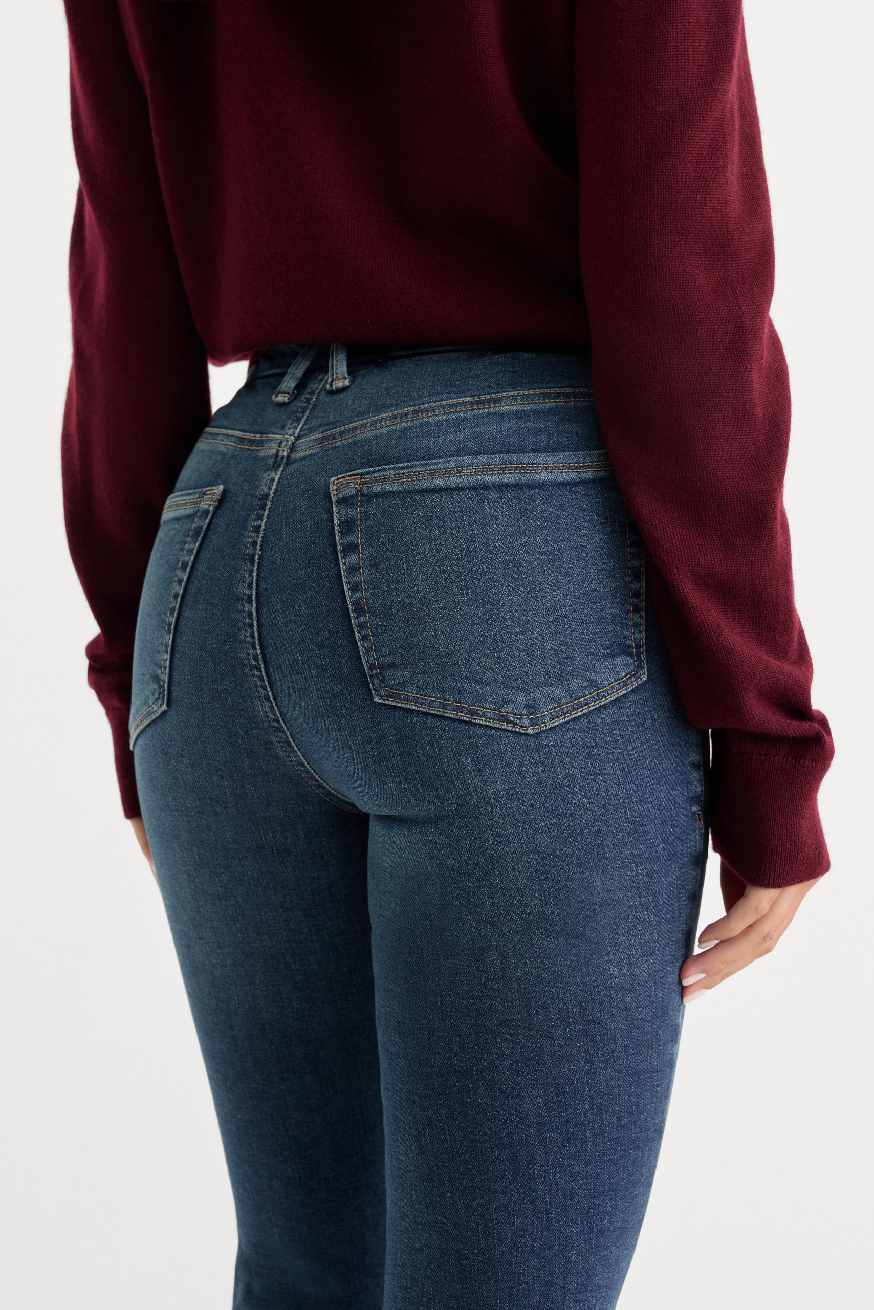 GOOD LEGS FLARE JEANS LONG | BLUE004