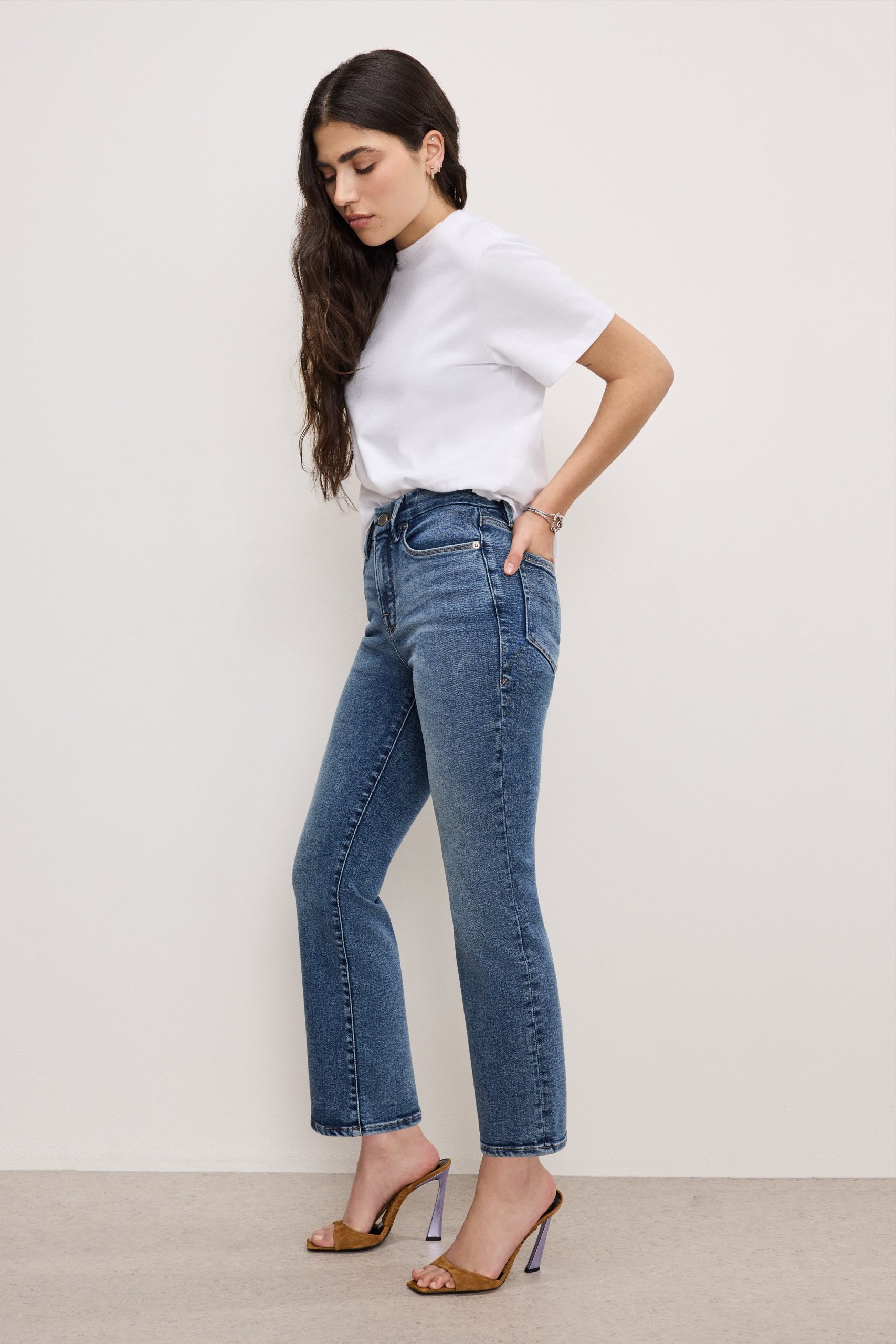 GOOD PETITE STRAIGHT COMPRESSION JEANS | INDIGO254 INDIGO254 / 32 Plus