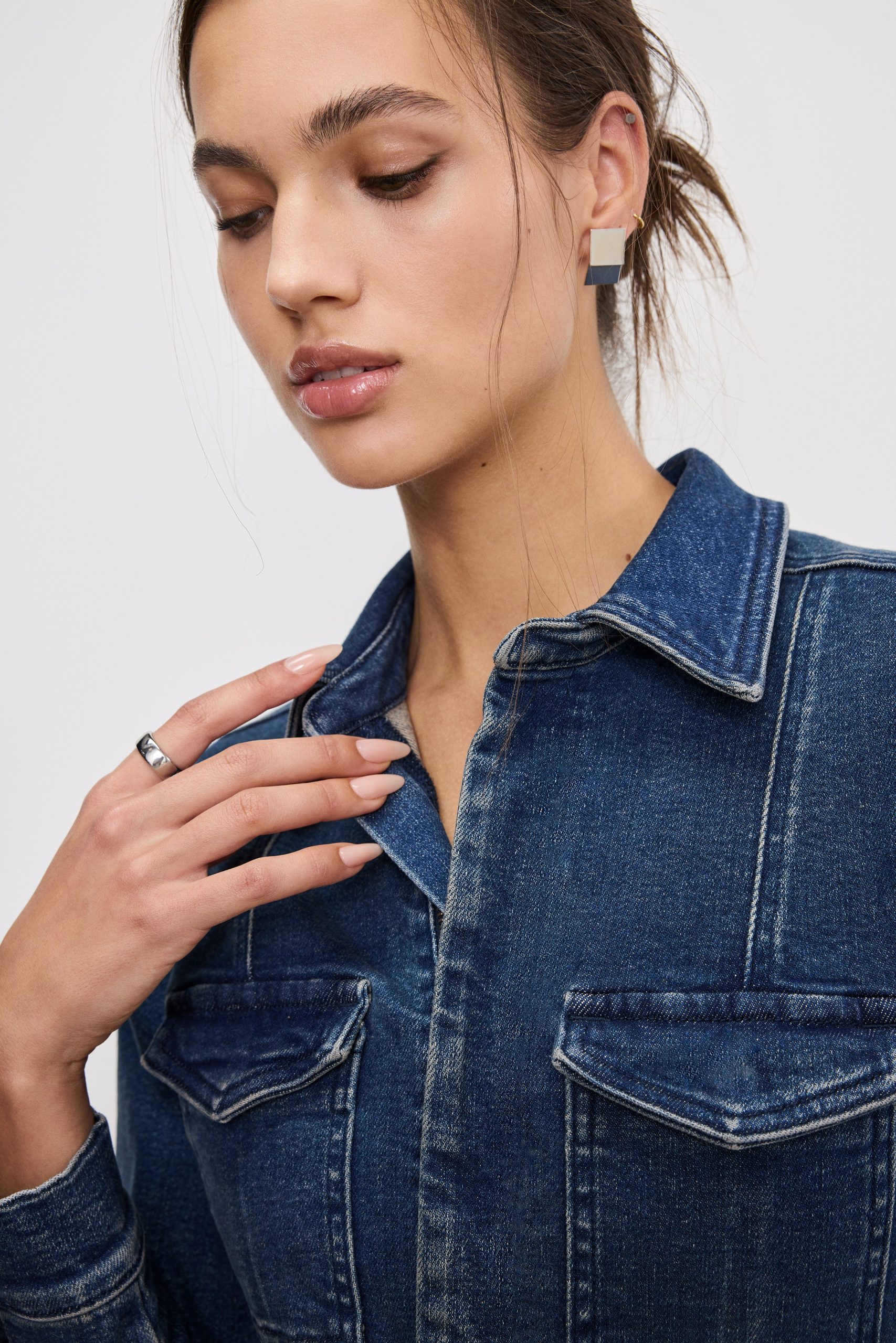 FIT FOR SUCCESS LONG SLEEVE MIDI DRESS | INDIGO724