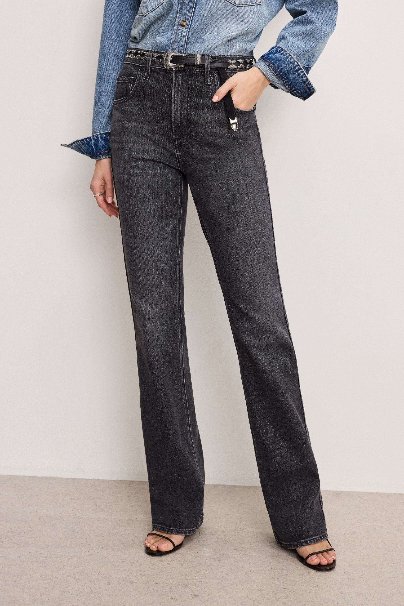 GOOD COWBOY BOOTCUT JEANS | BLACK354