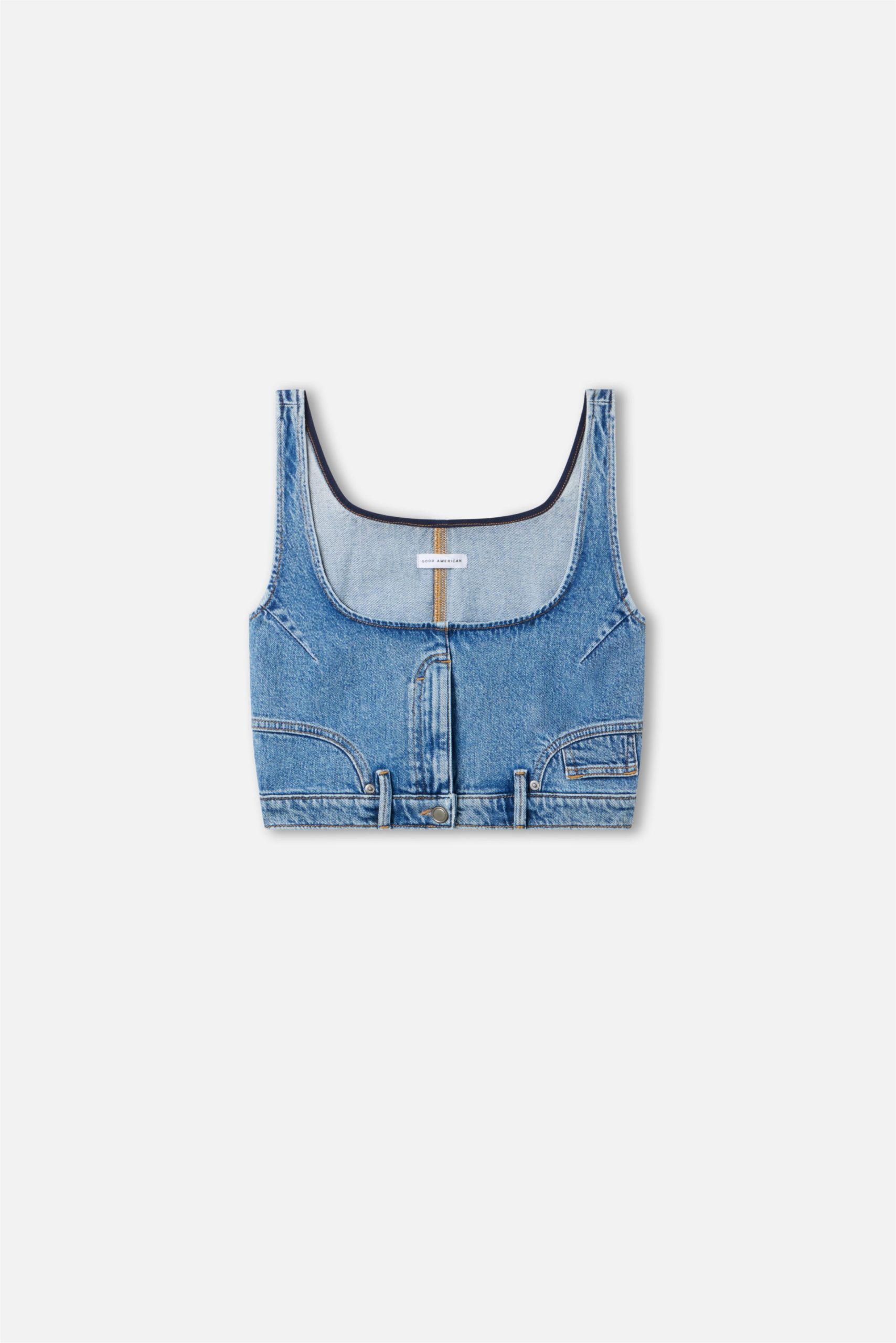 REWORKED DENIM VEST | INDIGO1083 INDIGO1083 / 5XL