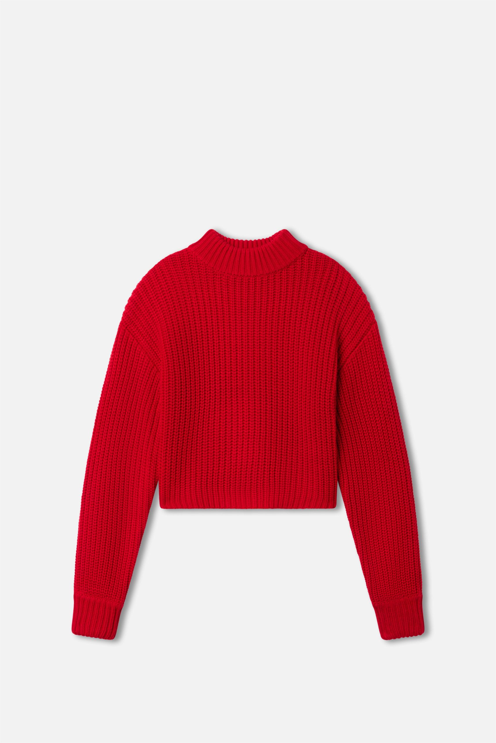 CHUNKY KNIT MOCK NECK SWEATER | CHILI001
