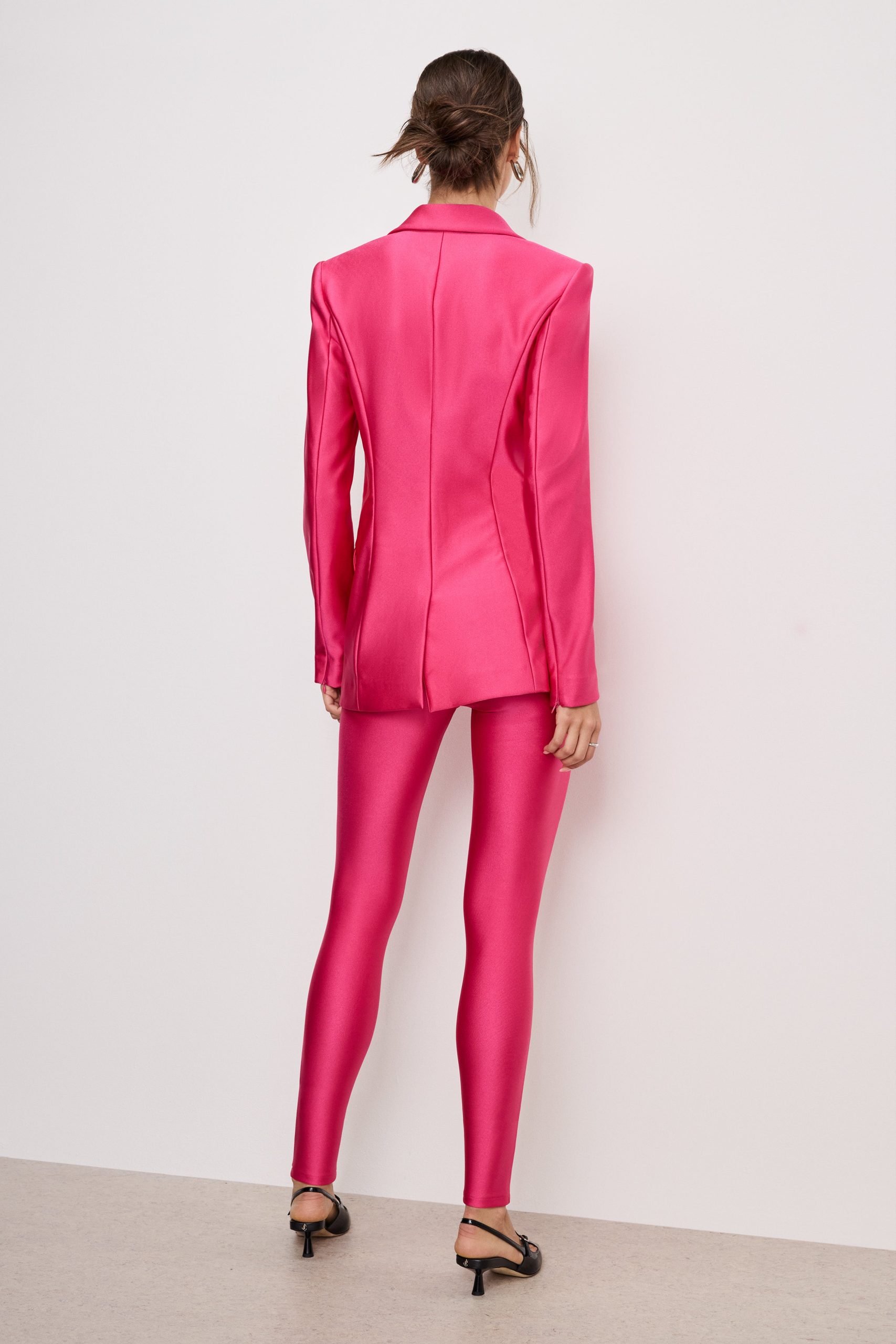 COMPRESSION SHINE GOOD WAIST LEGGINGS | BALLERINA PINK004