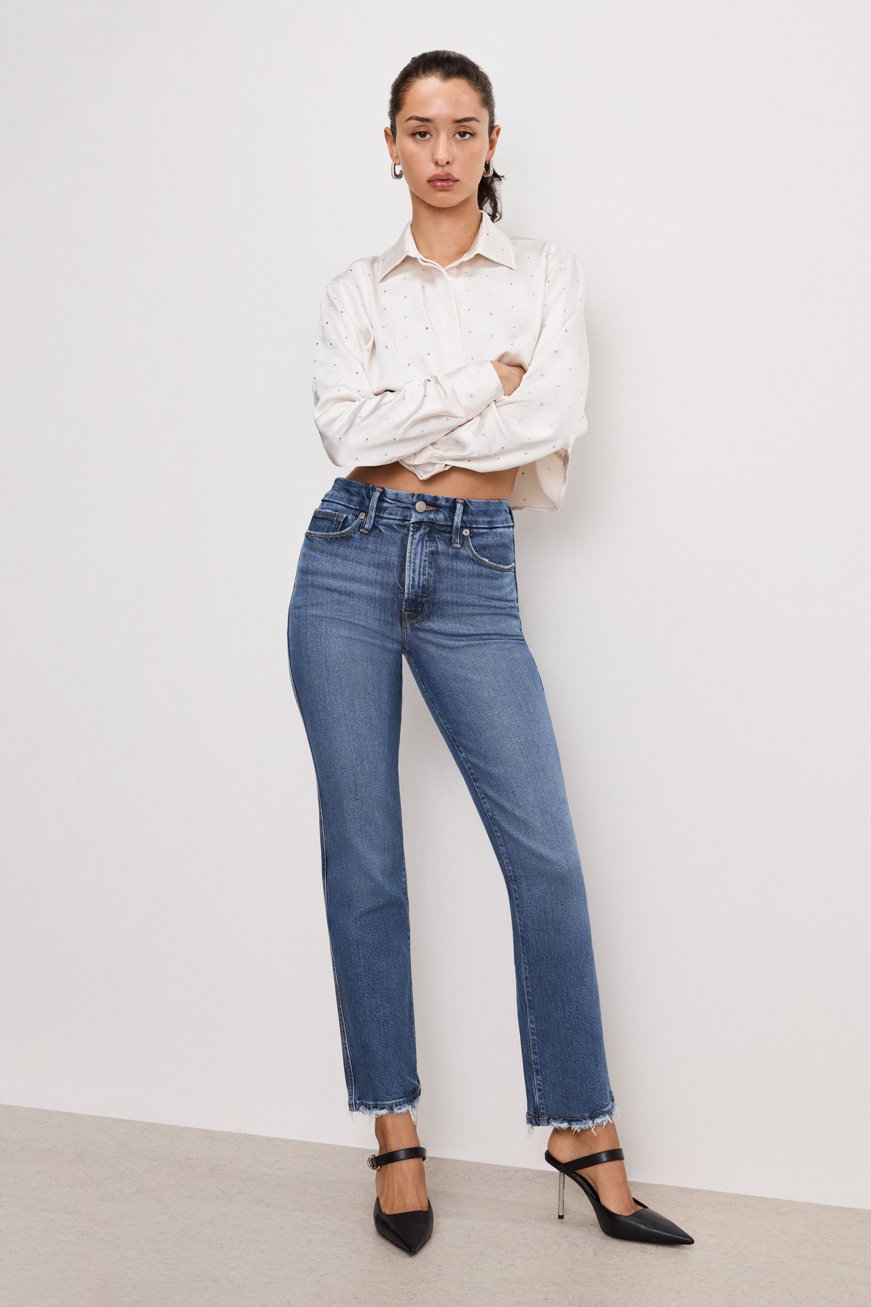 SOFT TECH GOOD CURVE STRAIGHT JEANS | INDIGO737 INDIGO737 / 32 Plus