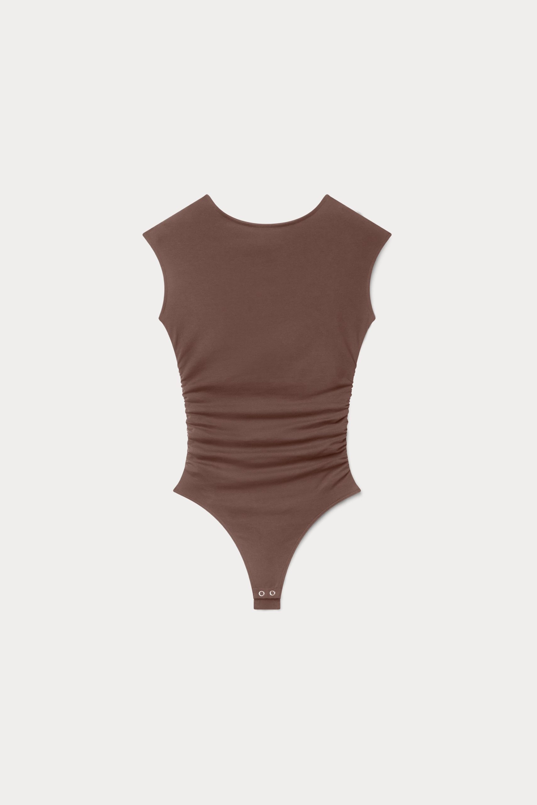 SUPER STRETCH OPEN BACK BODY SUIT | BITTER COCOA