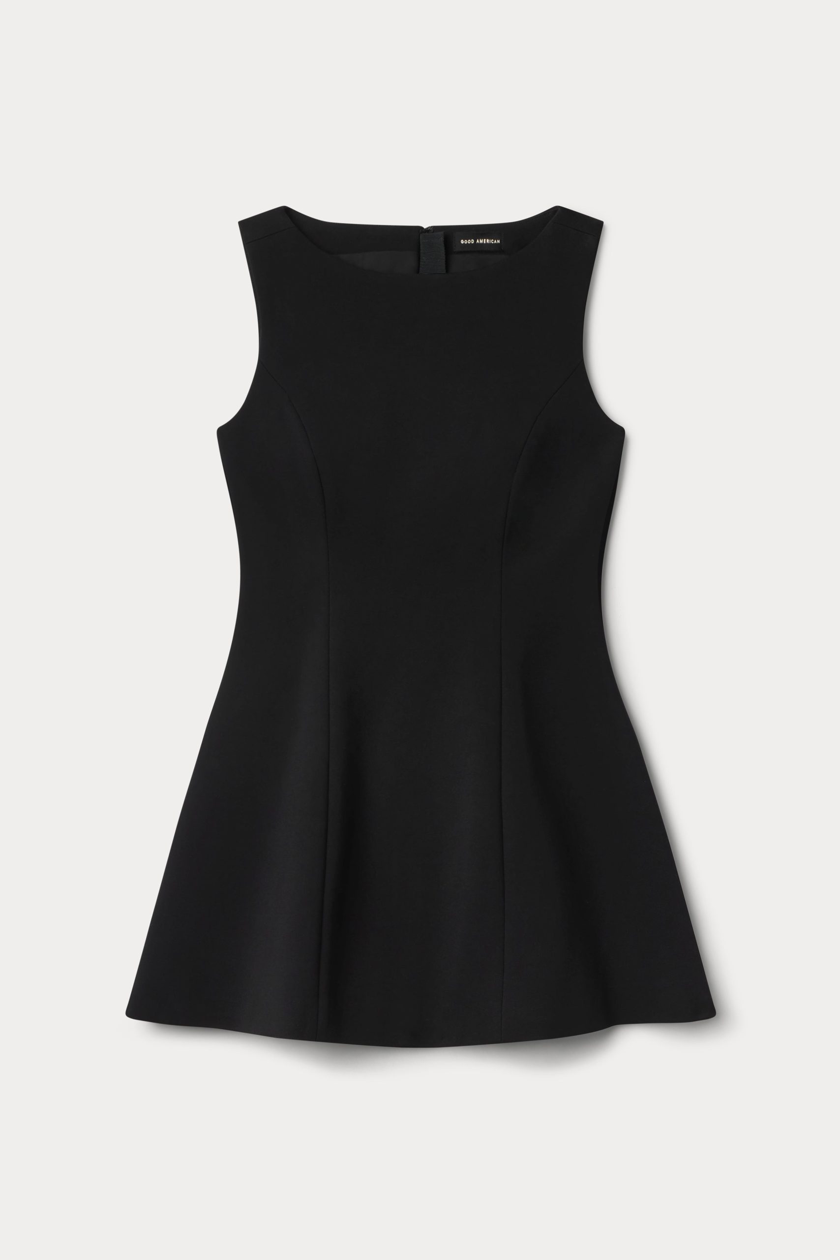 SOFT STRETCH PONTE MINI DRESS | BLACK001
