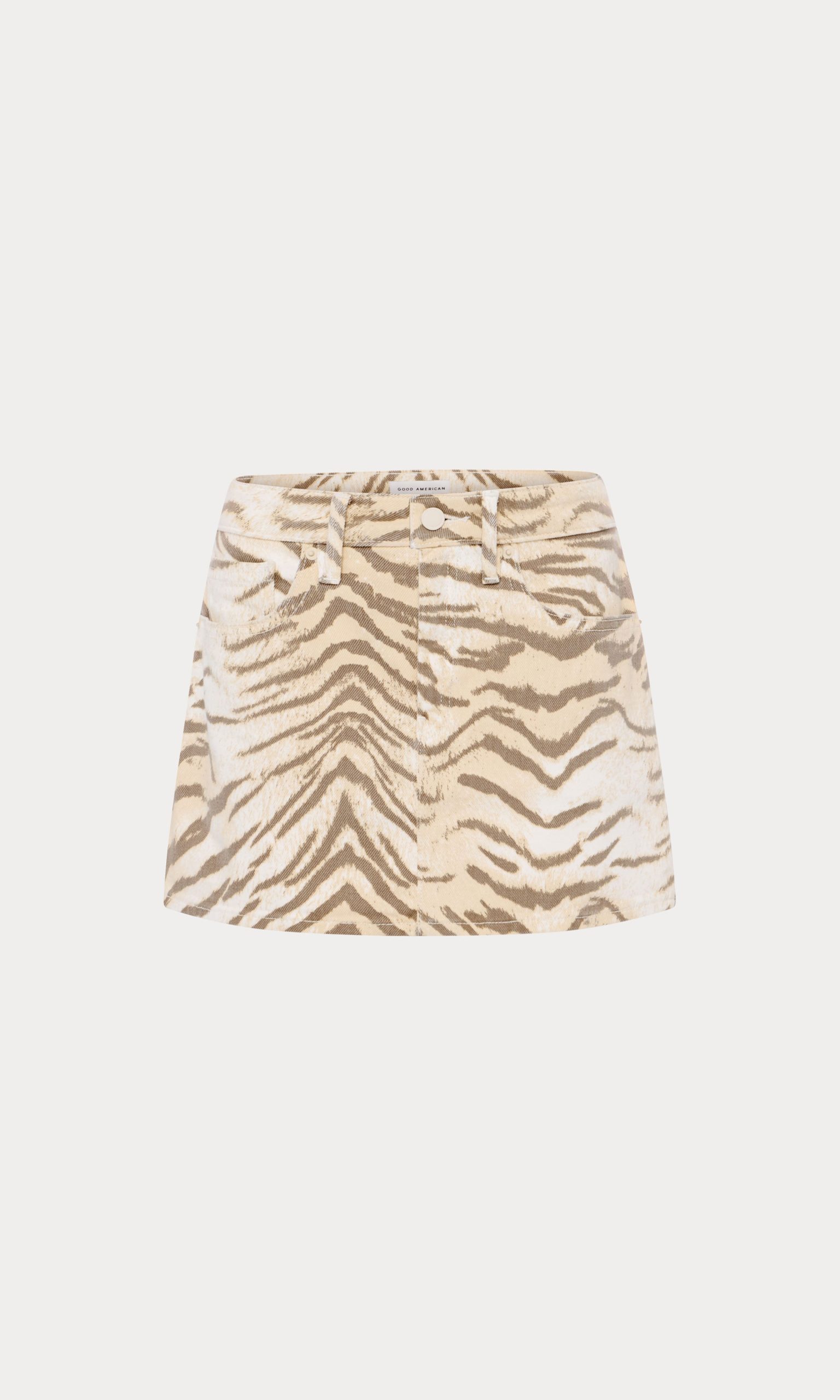 GOOD 90S TIGER MINI SKIRT | BROWN TIGER