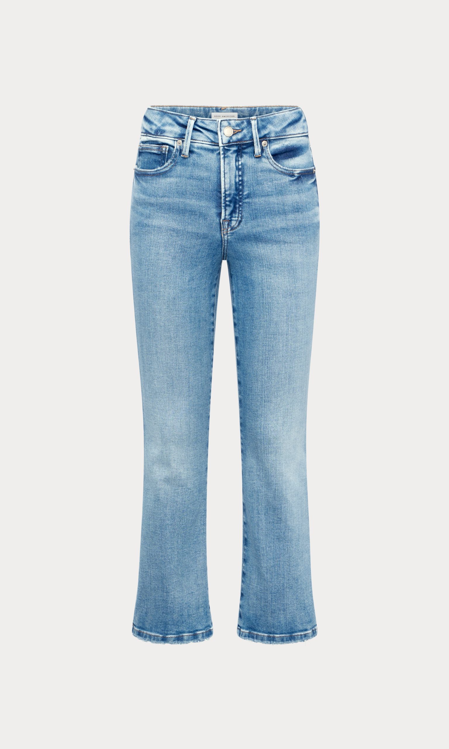 SOFT TECH GOOD LEGS CROP MINI BOOT JEANS | INDIGO1214