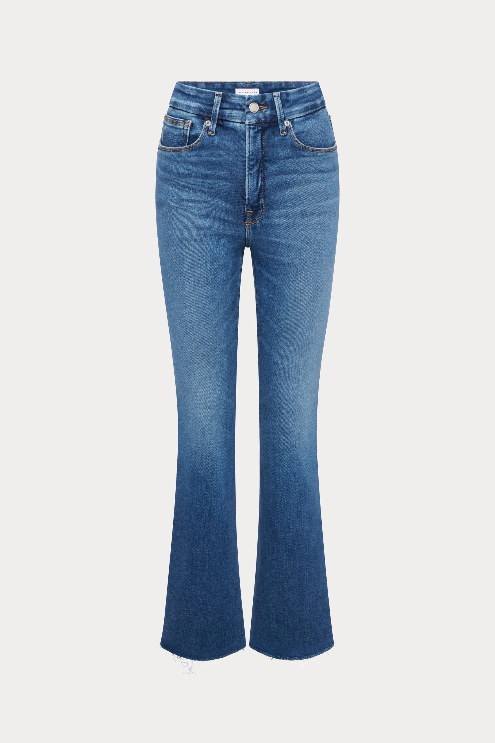 SOFT TECH GOOD LEGS CROPPED MINI BOOT JEANS|INDIGO818