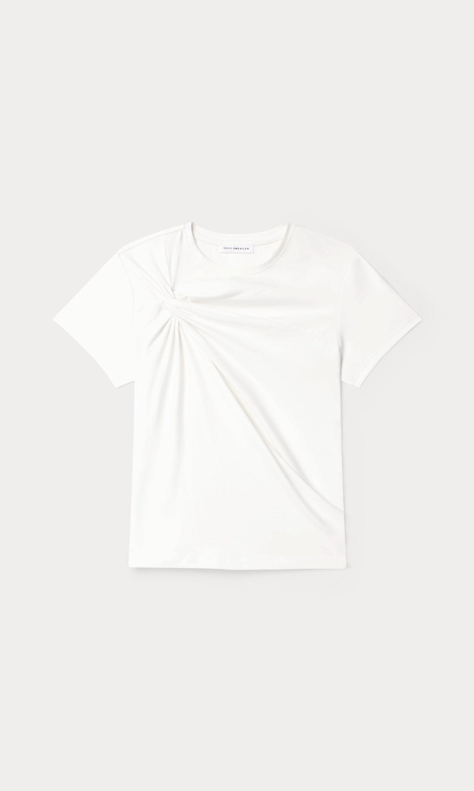 SUPER STRETCH TWIST TEE | WHITE001