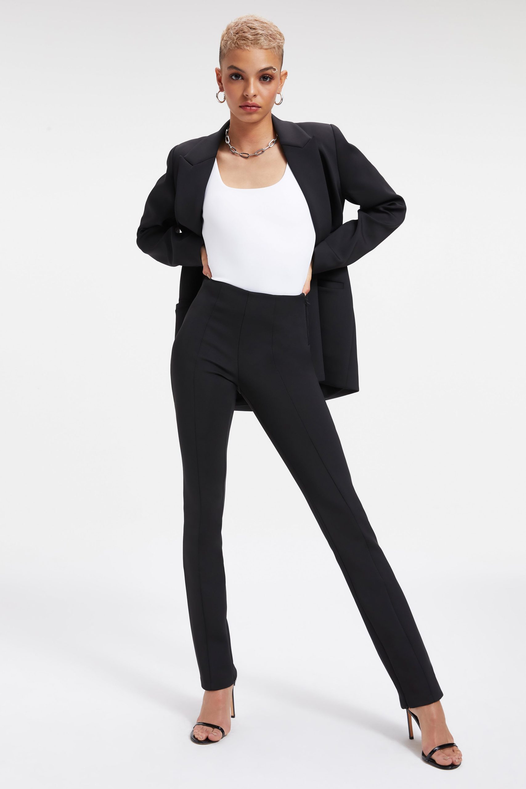 GOOD WAIST SCUBA PANTS | BLACK001