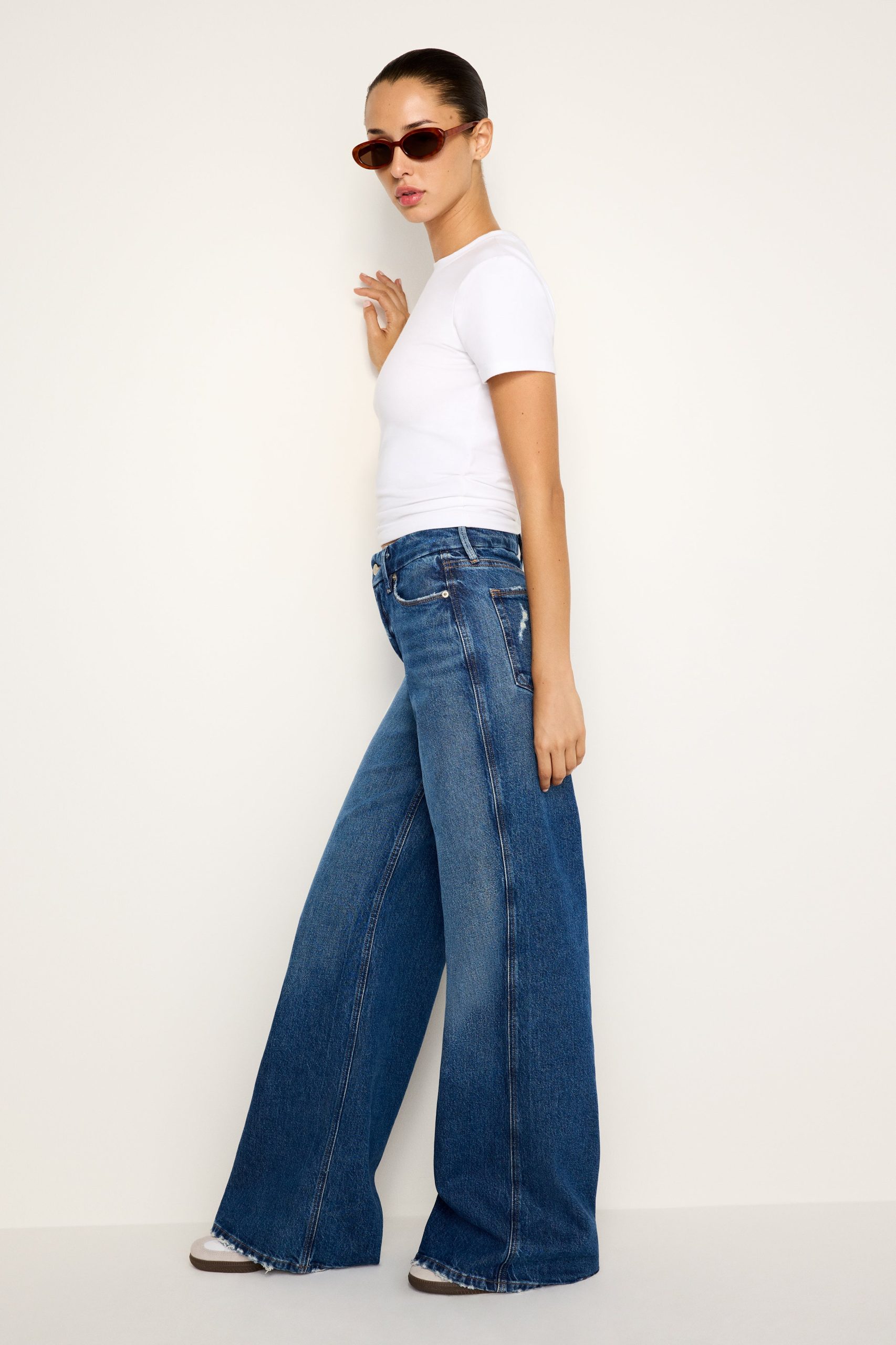 GOOD SKATE WIDE LEG JEANS | INDIGO713