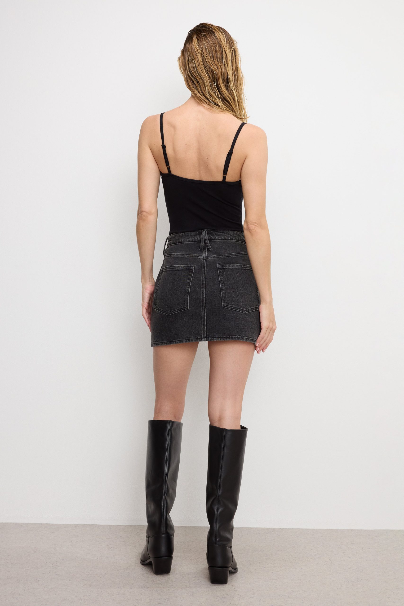 GOOD 90S MINI SKIRT | BLACK371