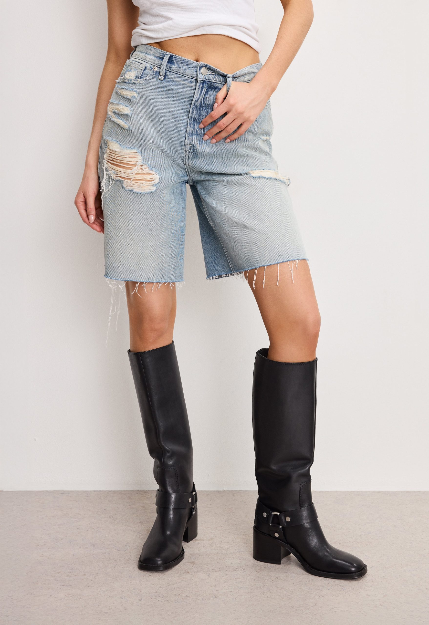 GOOD EXTREME BARREL SHORTS | INDIGO809 INDIGO809 / 32 Plus