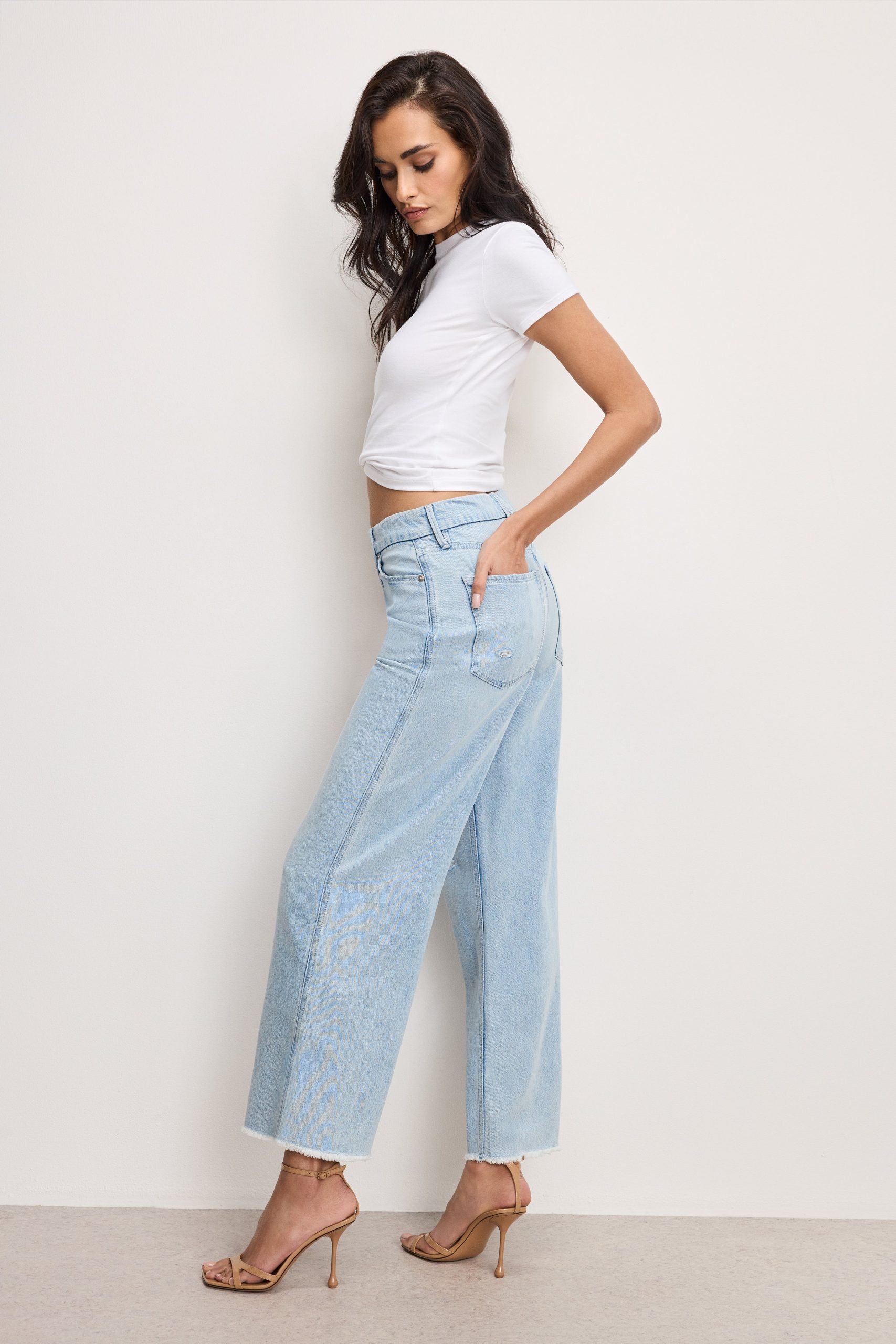 WEIGHTLESS GOOD SKATE WIDE CROPPED JEANS | INDIGO959