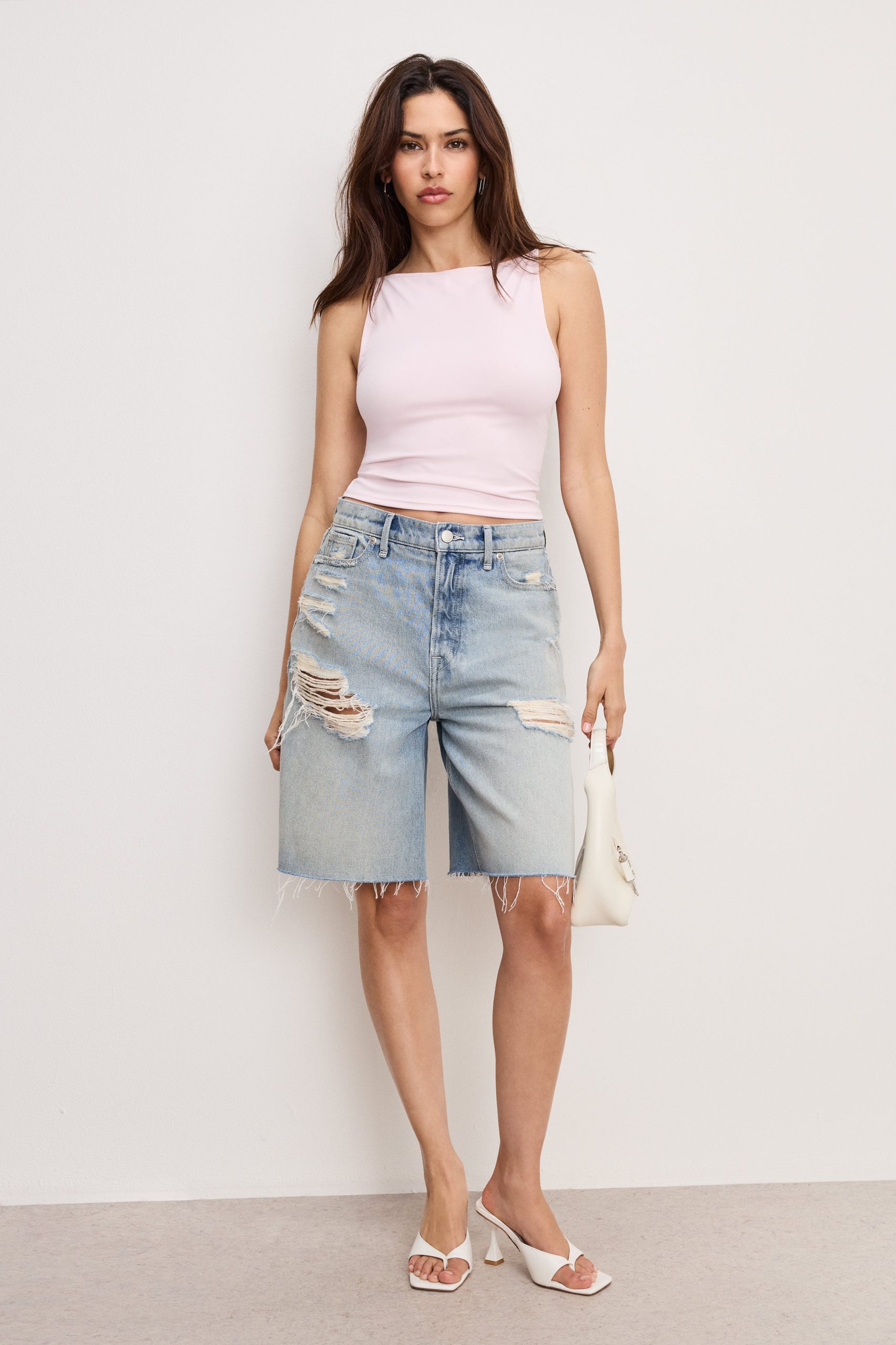 WEIGHTLESS SLEEVELESS TANK | COTTON CANDY PINK003