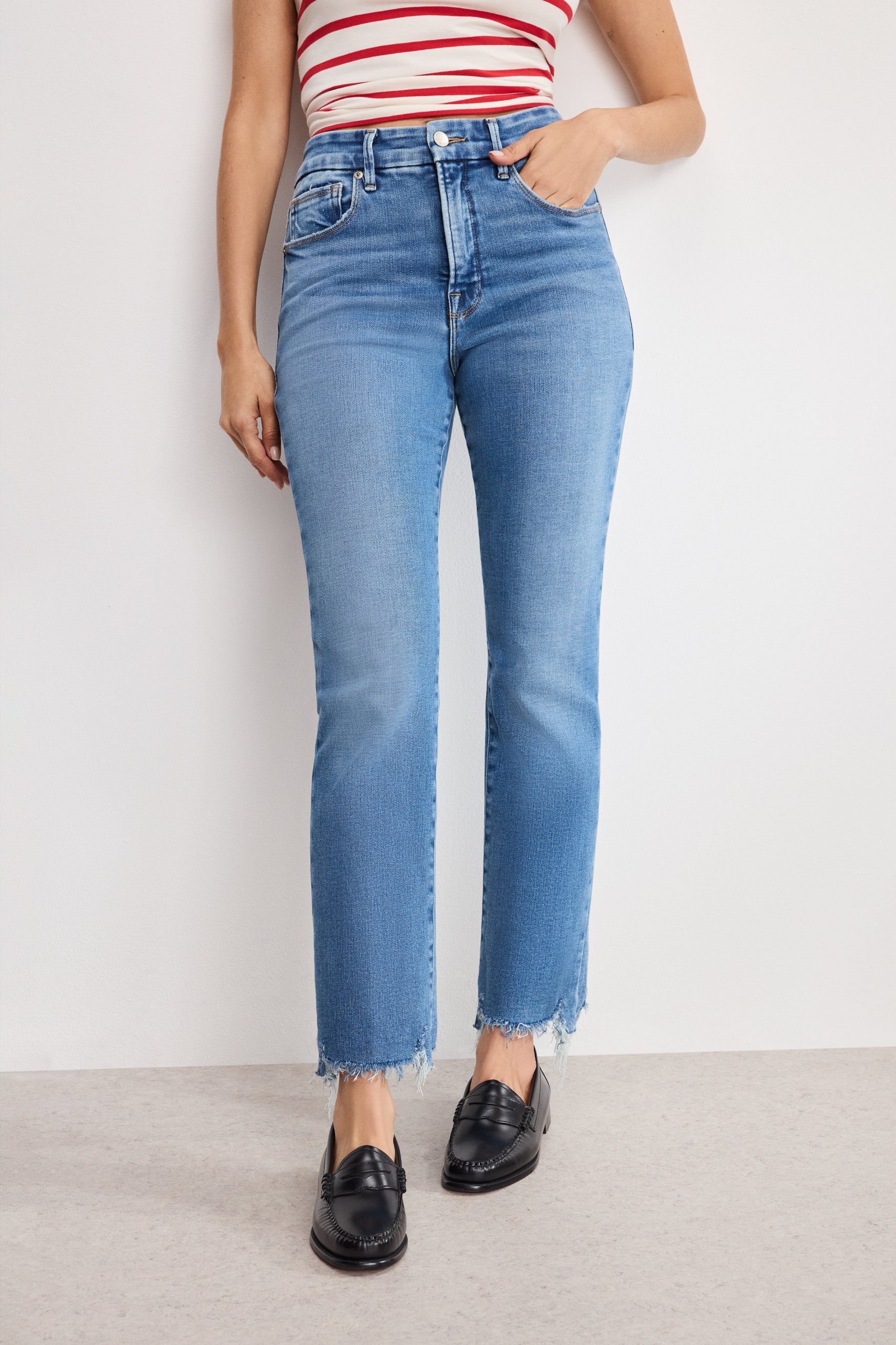 SOFT TECH GOOD LEGS STRAIGHT JEANS | INDIGO514