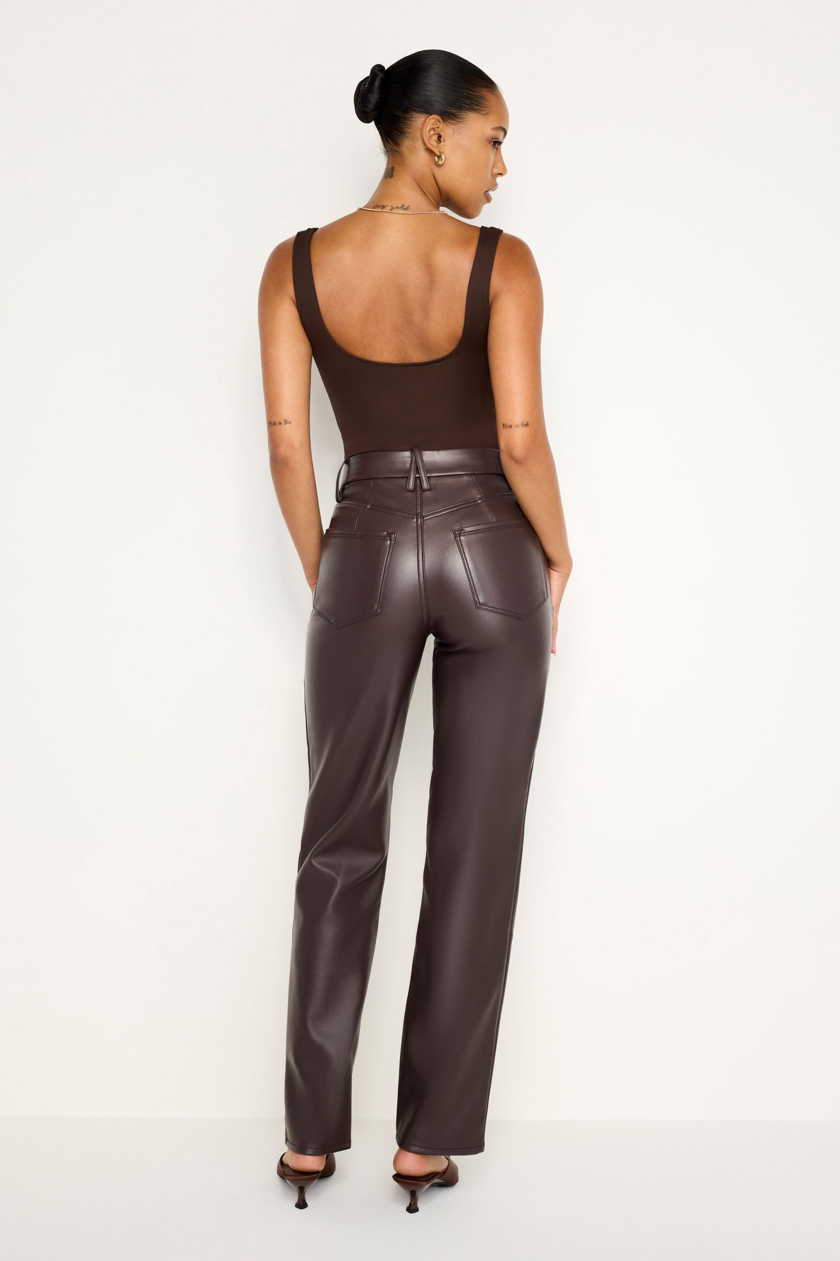 GOOD ICON FAUX LEATHER PANTS | BARK003