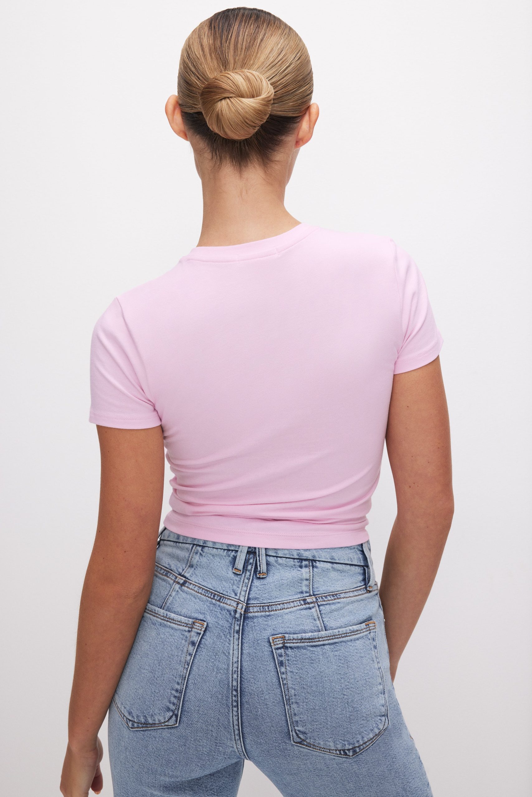 SUPER STRETCH BABY TEE | ROSEQUARTZ001