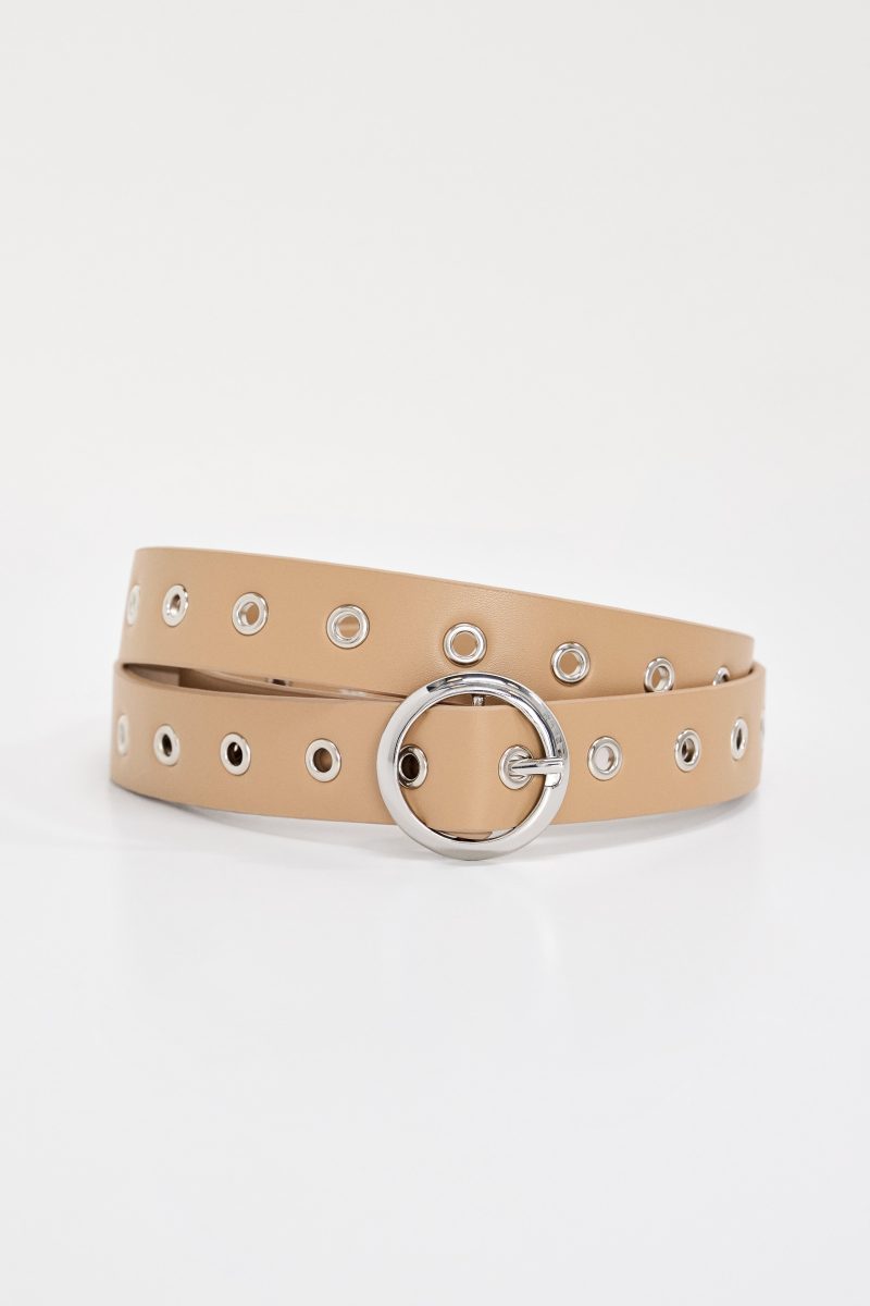 SKINNY EYELET BELT