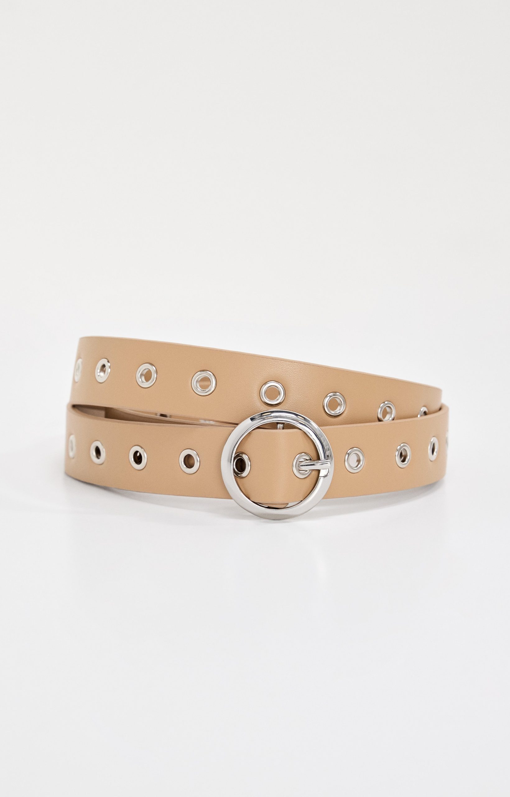SKINNY EYELET BELT | TAN002 TAN002 / 2XL/3XL