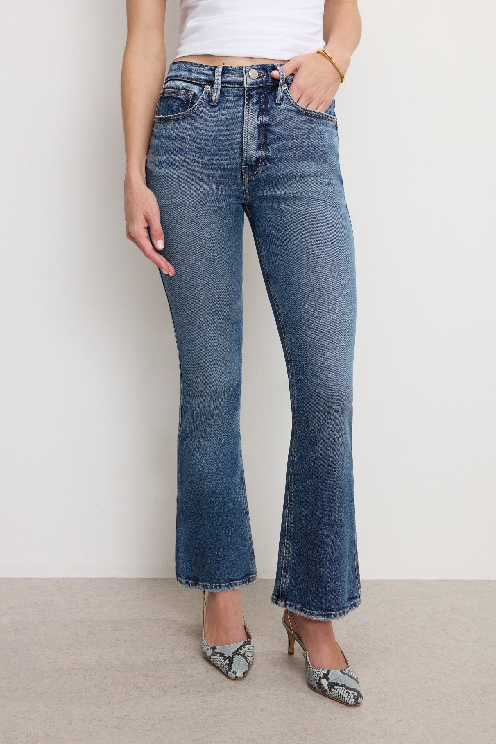 GOOD KICK FLARE JEANS | INDIGO1014 INDIGO1014 / 32 Plus