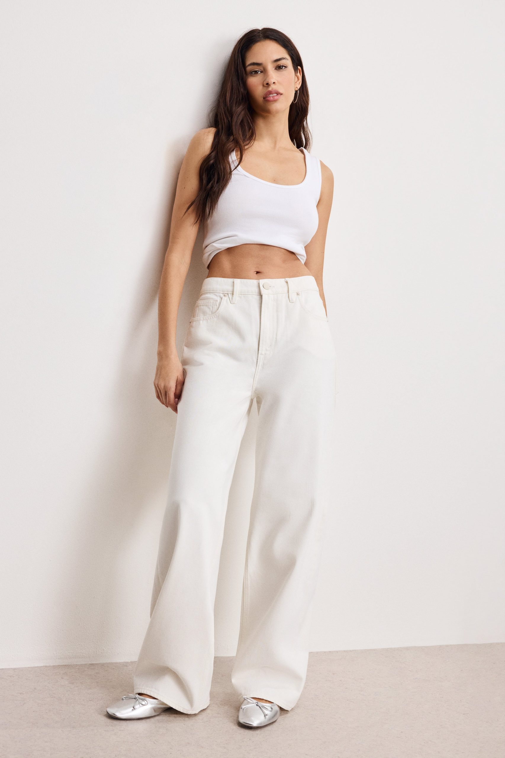 GOOD LOW RISE BAGGY JEANS | CLOUD WHITE CLOUD WHITE001 / 32 Plus