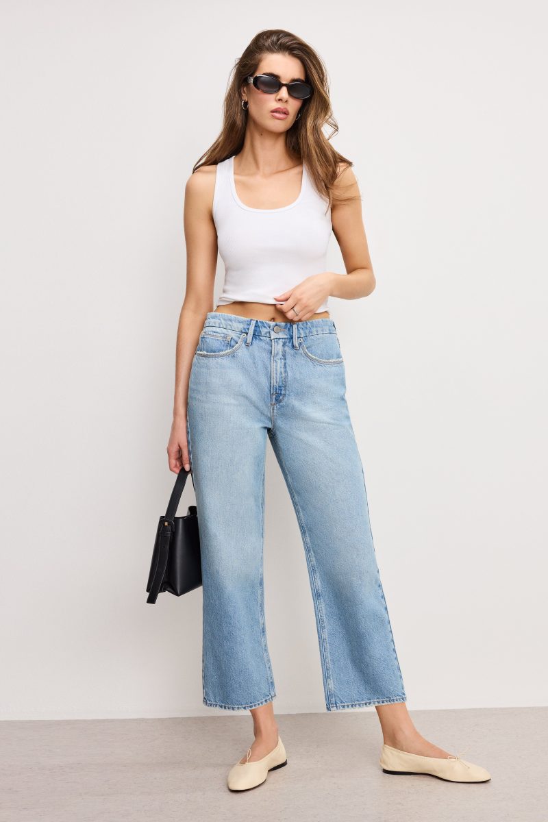 GOOD 90S CROPPED RELAXED JEANS